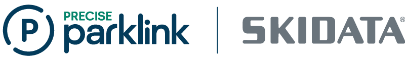 Precise Parklink and SKIDATA partner logos