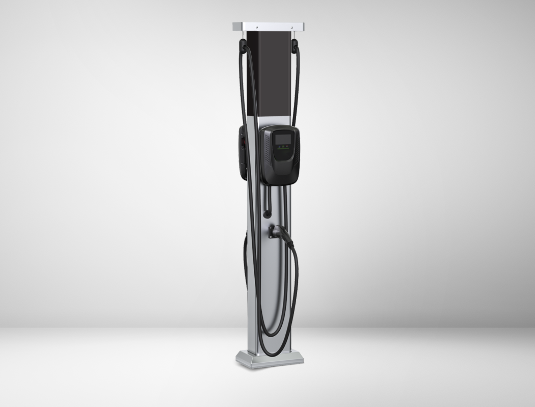 EV charging station with pedestal mount, model JNT-EVC10