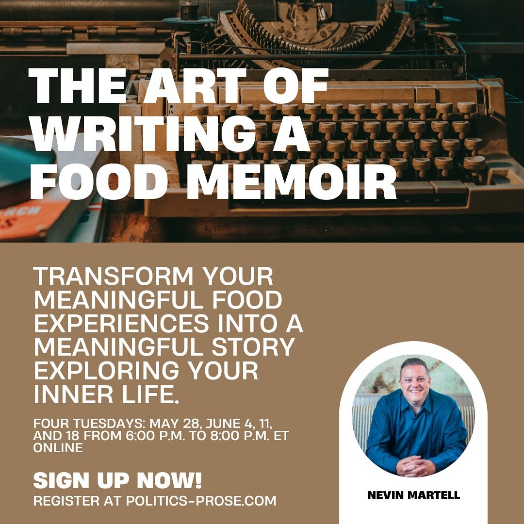 Transform your meaningful food experiences into a meaningful story exploring your inner life. 

By accessing deep memories, connecting to your childhood, examining your heritage, and reflecting on our personal growth, you will learn the foundational 