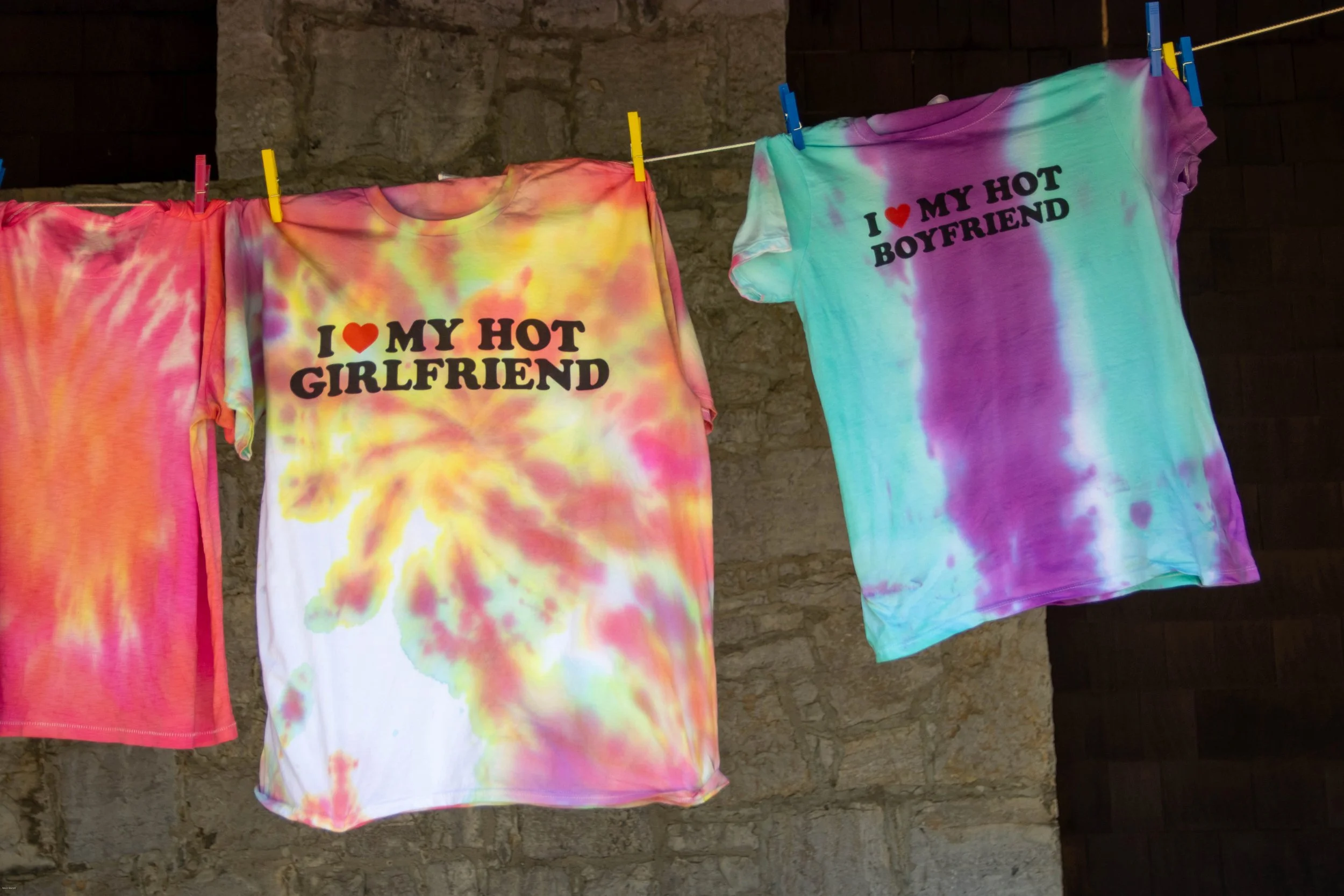Tie dying in South Hero, Vermont.