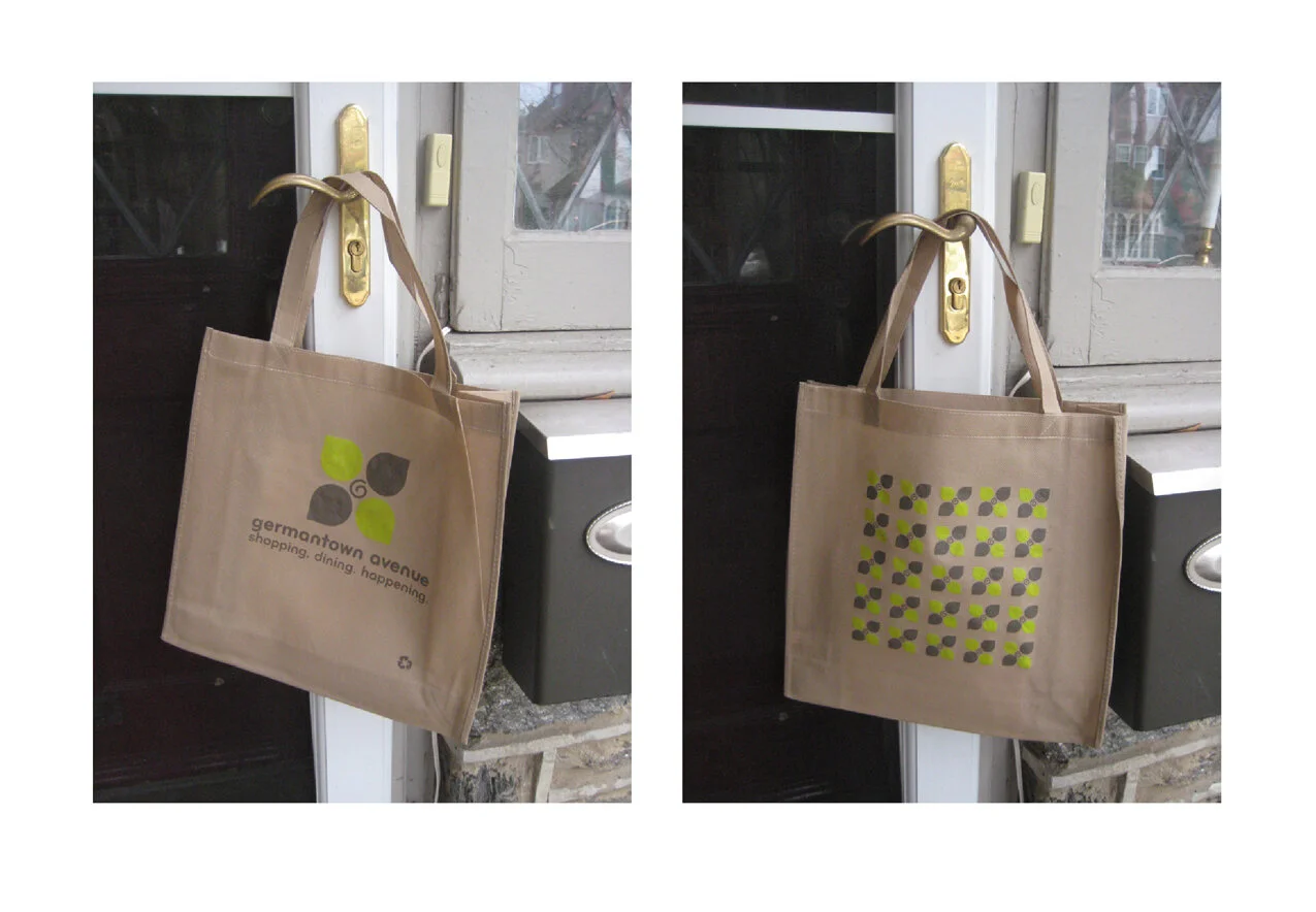 Germantown Ave reusable tote (delivered to every resident)