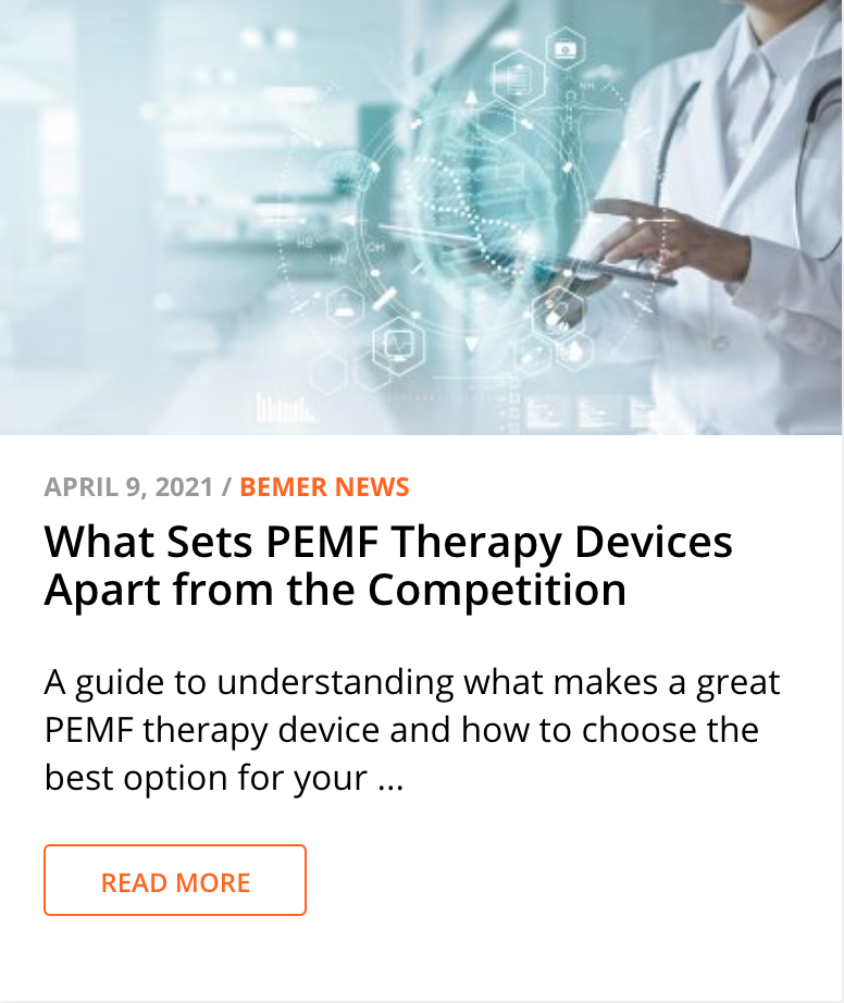 BEMER, PEMF Therapy Machine