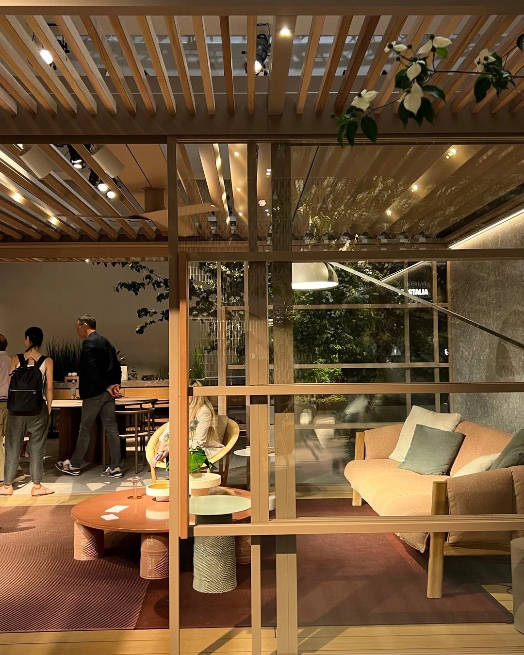 Great outdoors - part 4

We are in the middle of the summer and this year, summer debut started with Salone del Mobile in Milan. Here are some outdoor furniture trends. (terrace set up inspiration).
The living room area simply blends into the outdoor