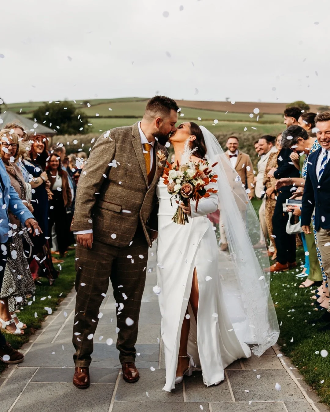 Harry &amp; Catherine (and Basil 🐾)

What an epic day at Quantock Lakes! A stunning autumnal wedding where the wind didn&rsquo;t get in the way, it just made everything even more fun 🍂💨

Thank you both so much for asking us to be part of your day,
