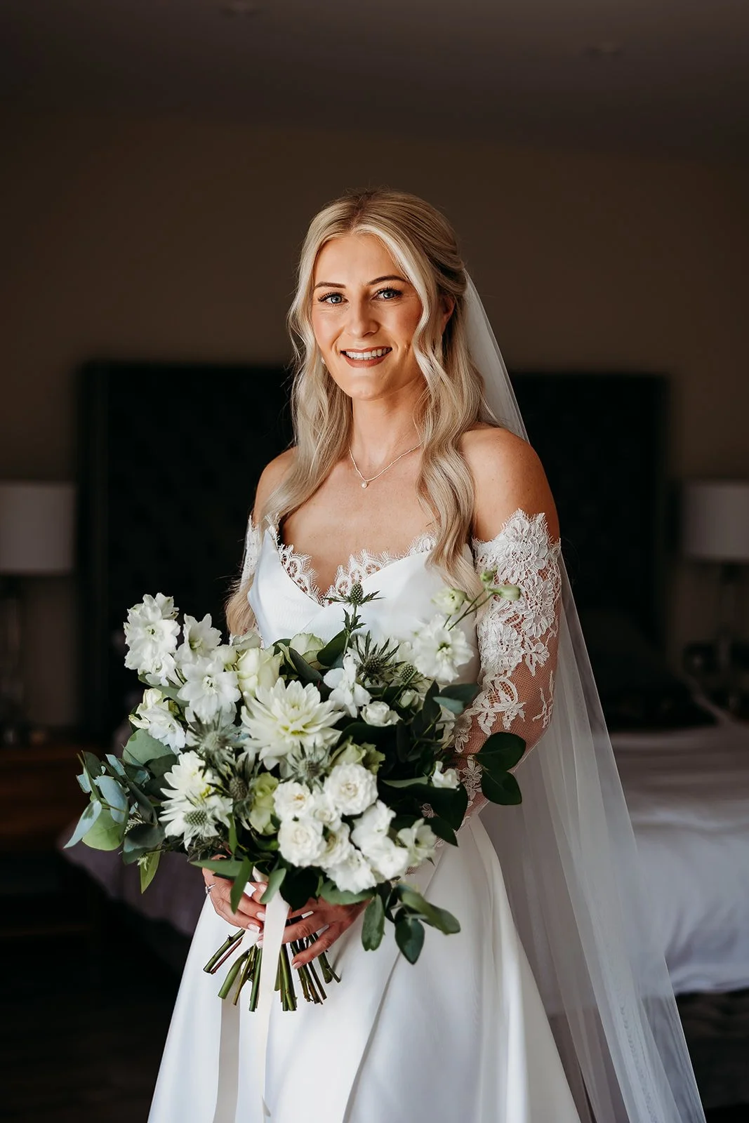 bride at Quantock Lakes