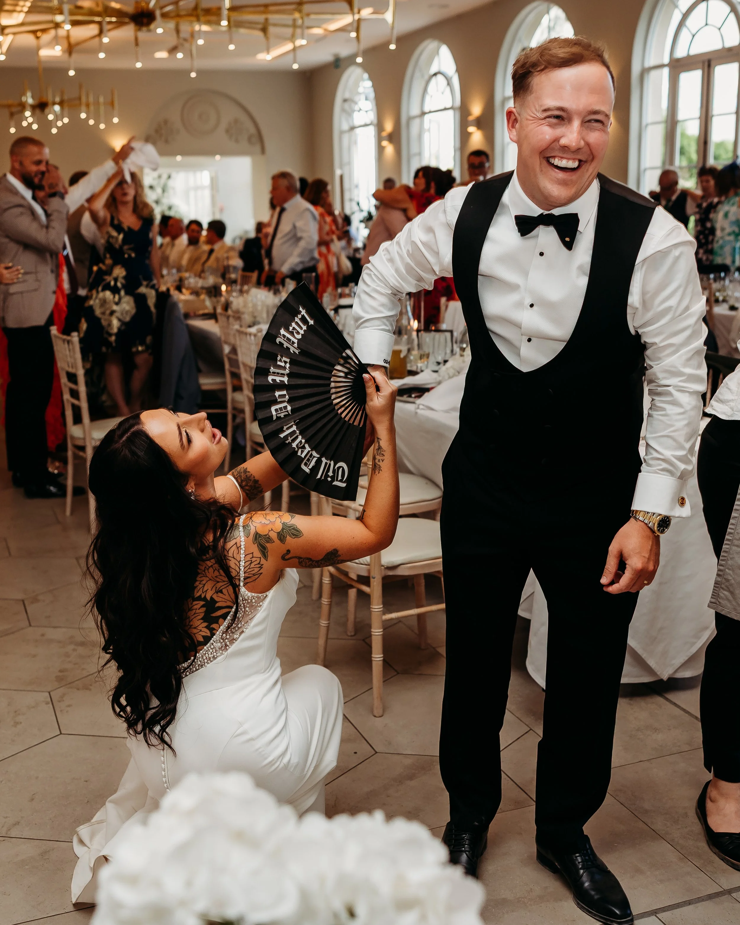 fun wedding deer park country house