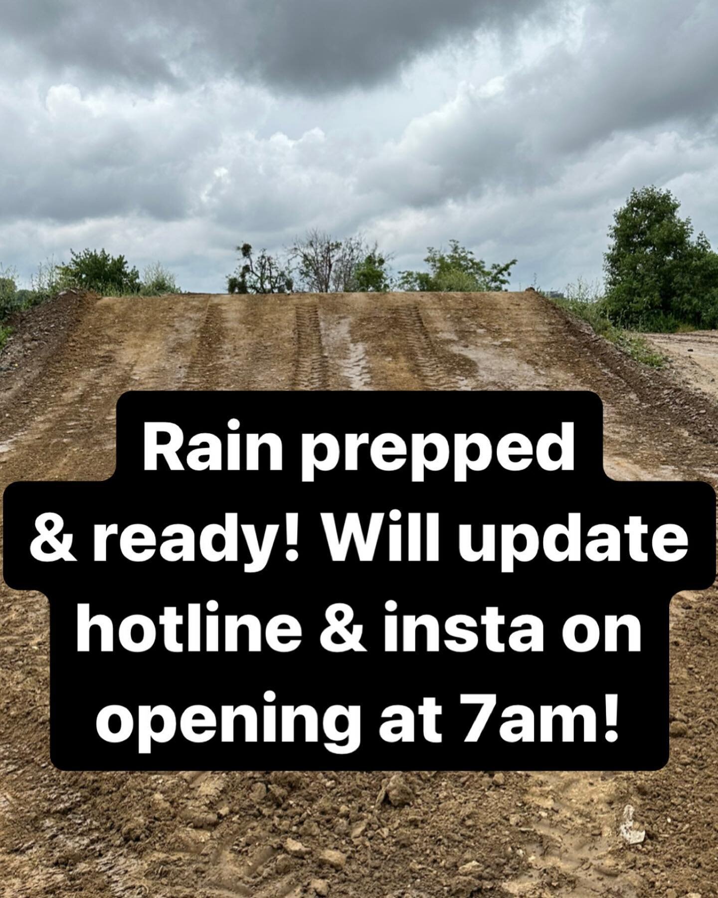 Hey guys will update the hotline and Instagram at 7 AM tomorrow whether we&rsquo;re opening fingers crossed.