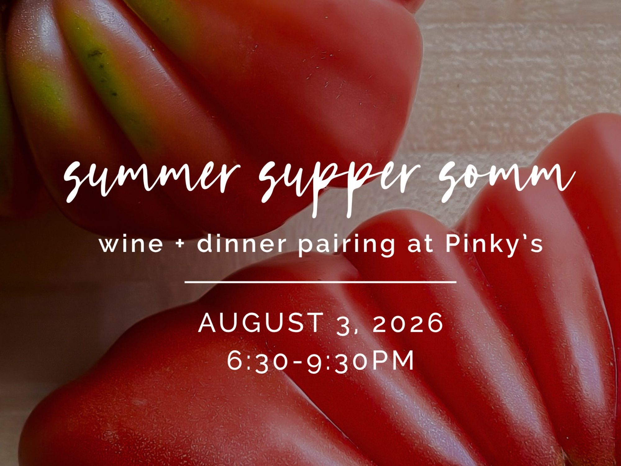SUMMER SUPPER SOMM