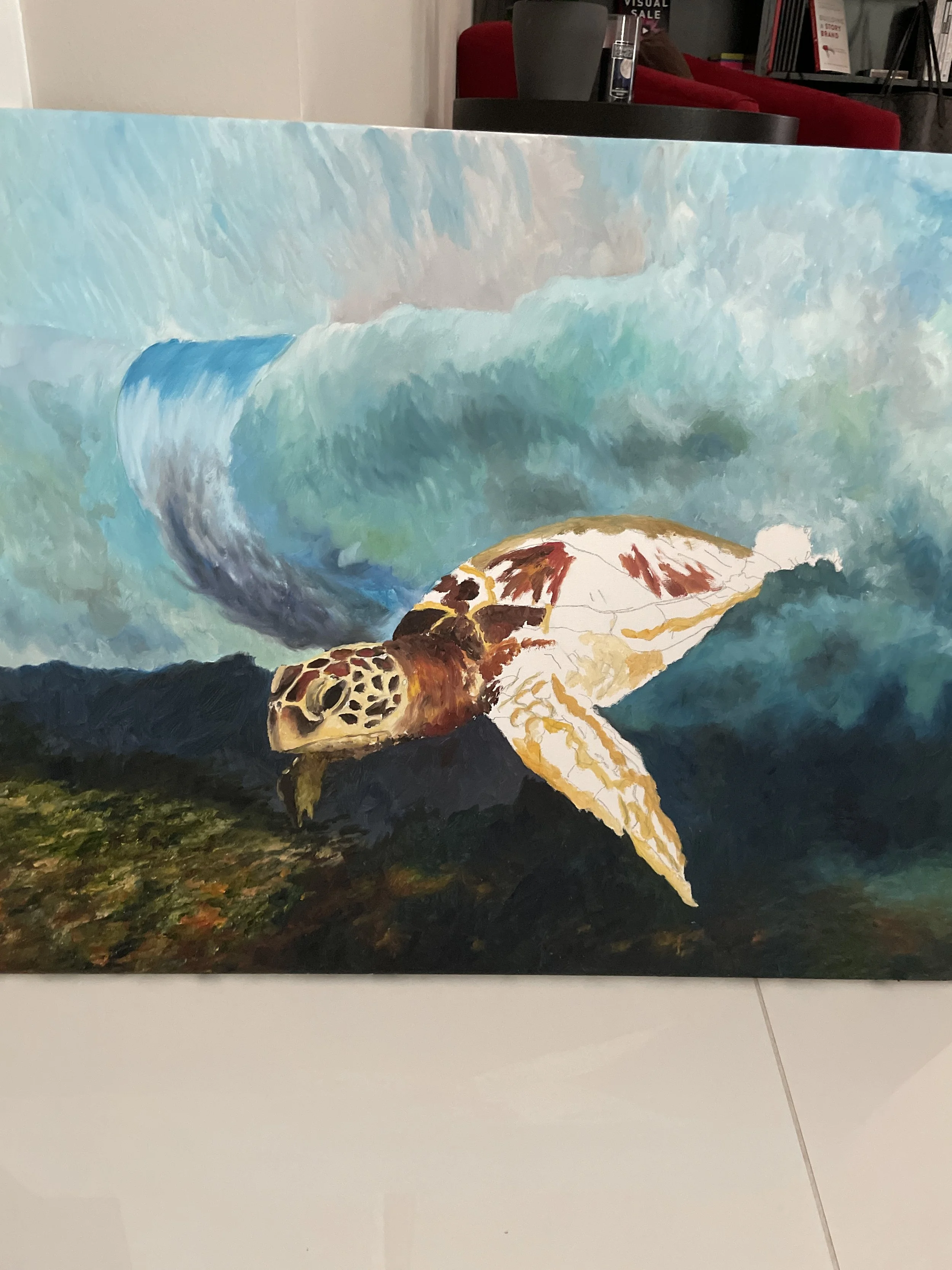 Where I stopped painting...