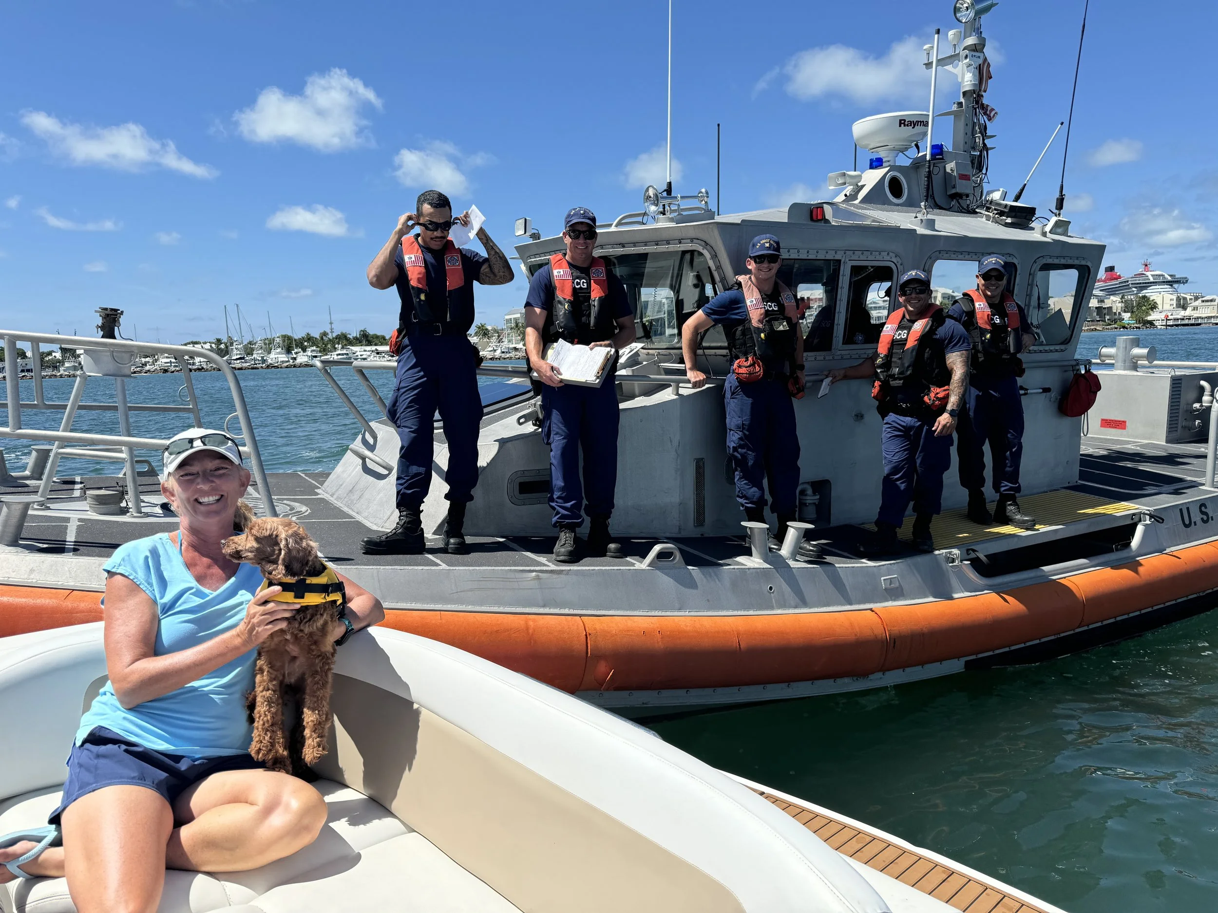 Key West greeting by the USCG