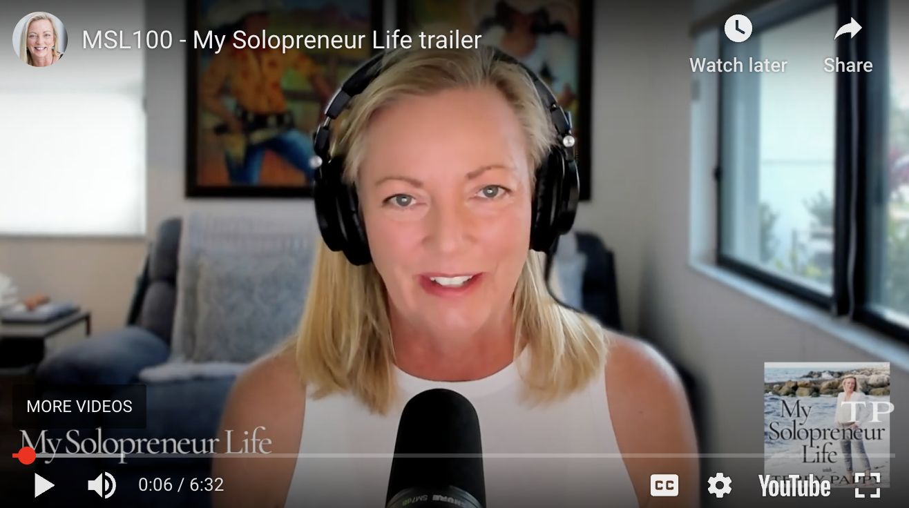 100: My Solopreneur Life trailer episode artwork