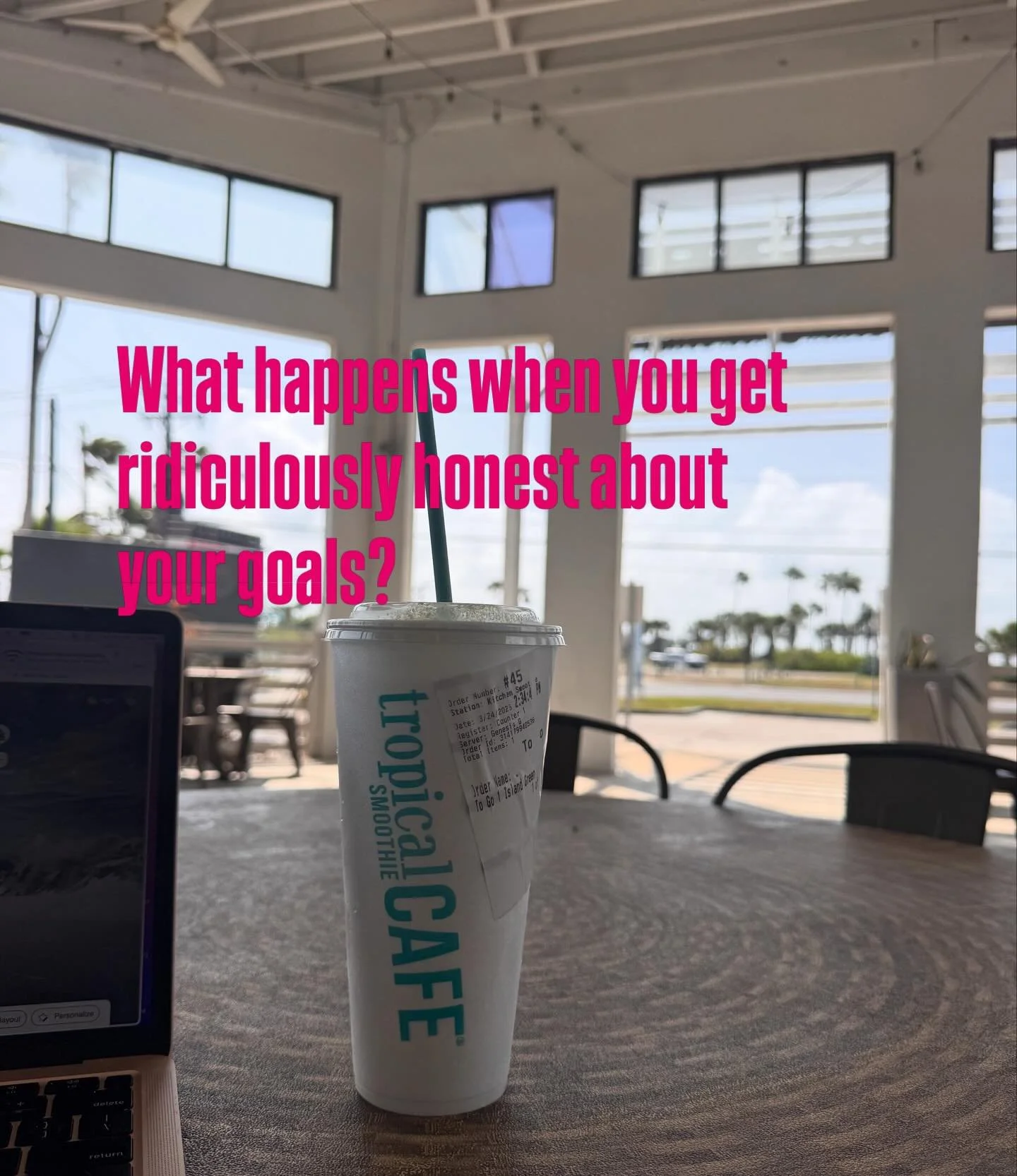 I&rsquo;m peeling back the layers of every goal I&rsquo;ve ever set, and most importantly the goals I have right now.
I&rsquo;m not pushing for impressive societal standards, I&rsquo;m not forcing any &ldquo;shoulds&rdquo;. 
I&rsquo;m getting real. I