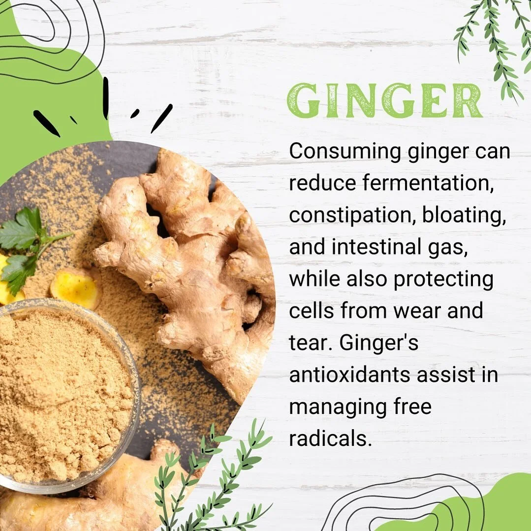 Did you know &mdash; Ginger Edition 🫚

Consuming ginger can reduce fermentation, constipation, bloating, and intestinal gas, while also protecting cells from wear and tear. Ginger&rsquo;s antioxidants assist in managing free radicals.

Tomorrow (and