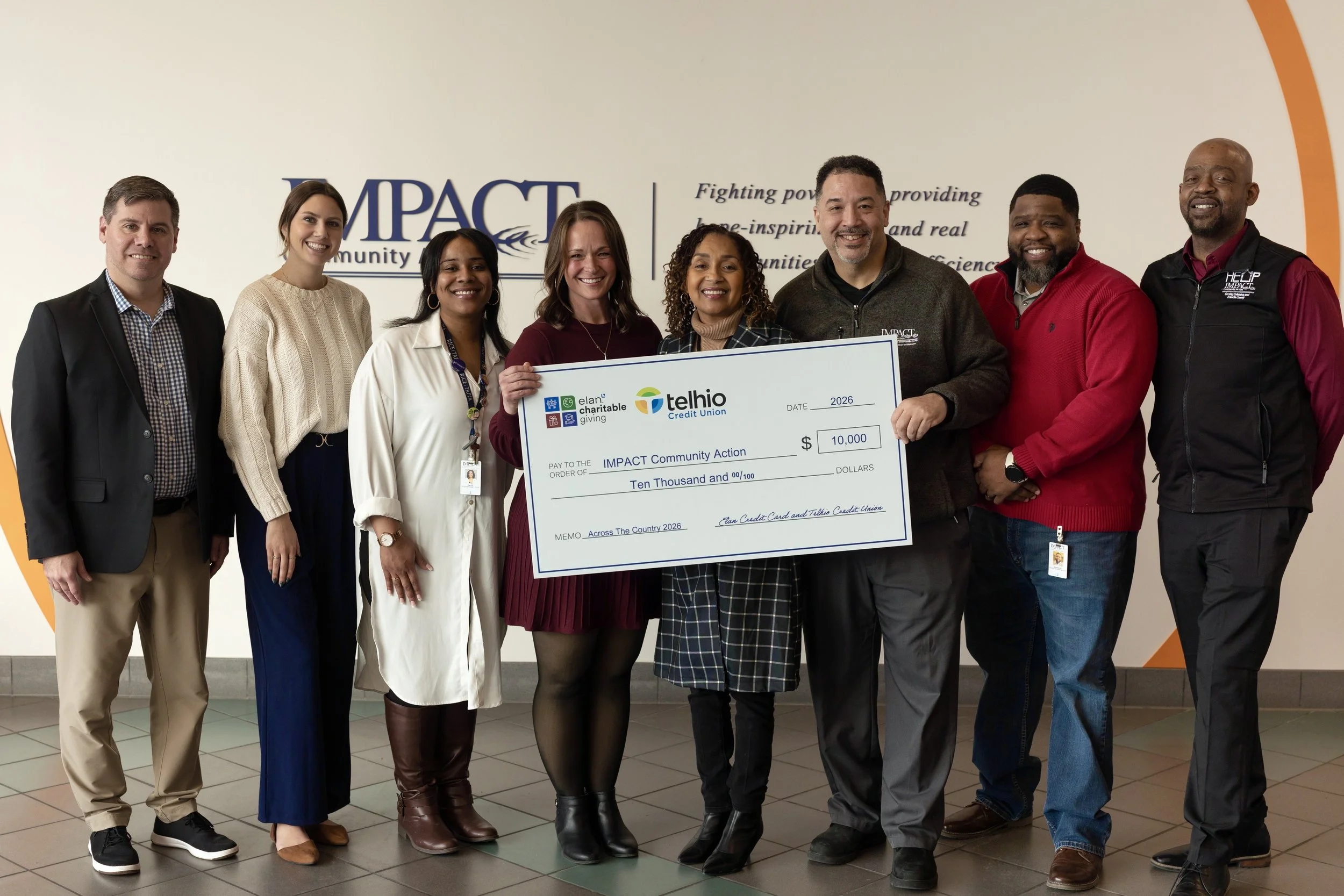 IMPACT Receives $10,000 Donation Through Telhio Partnership