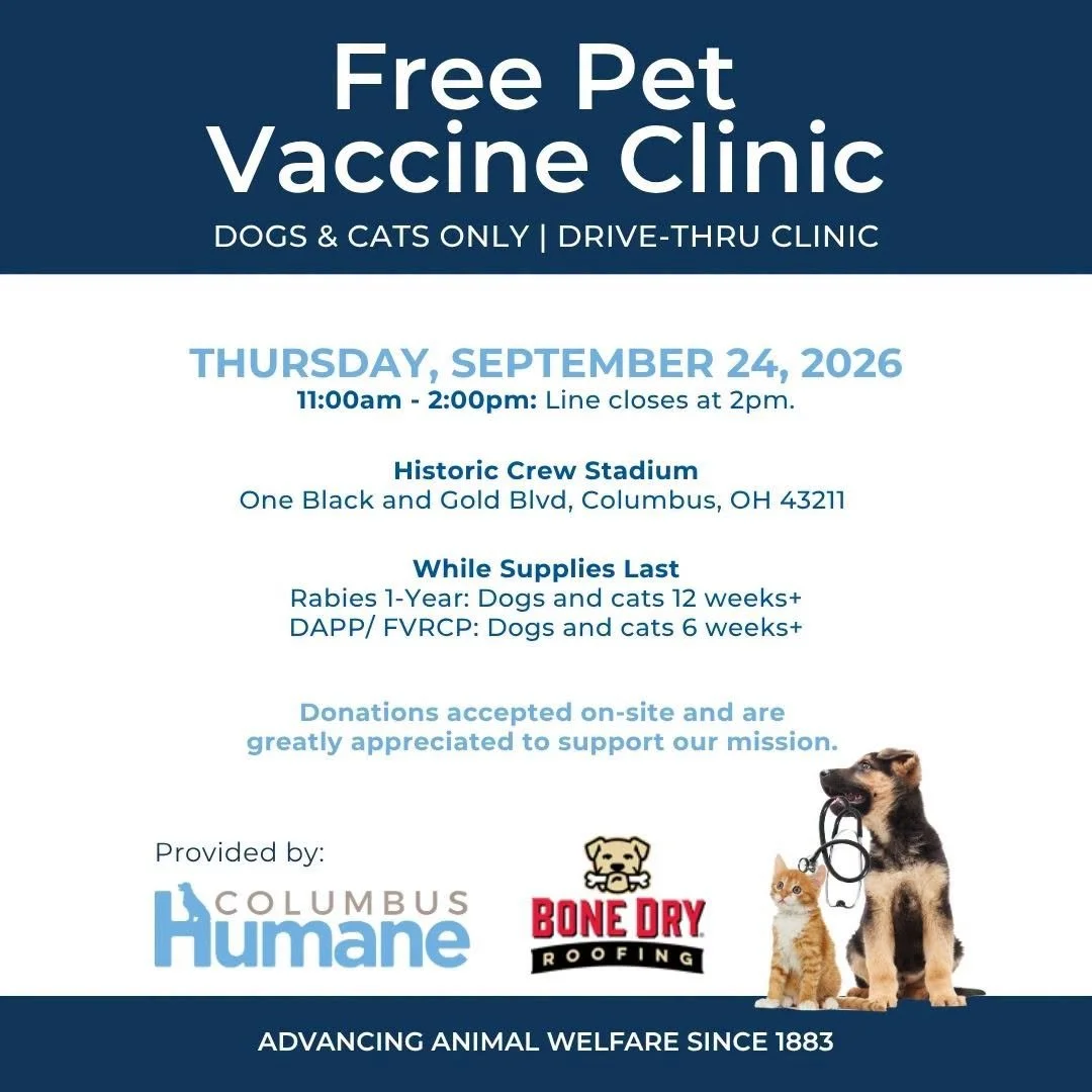 September 24th, 2026: Free Pet Vaccine Clinic