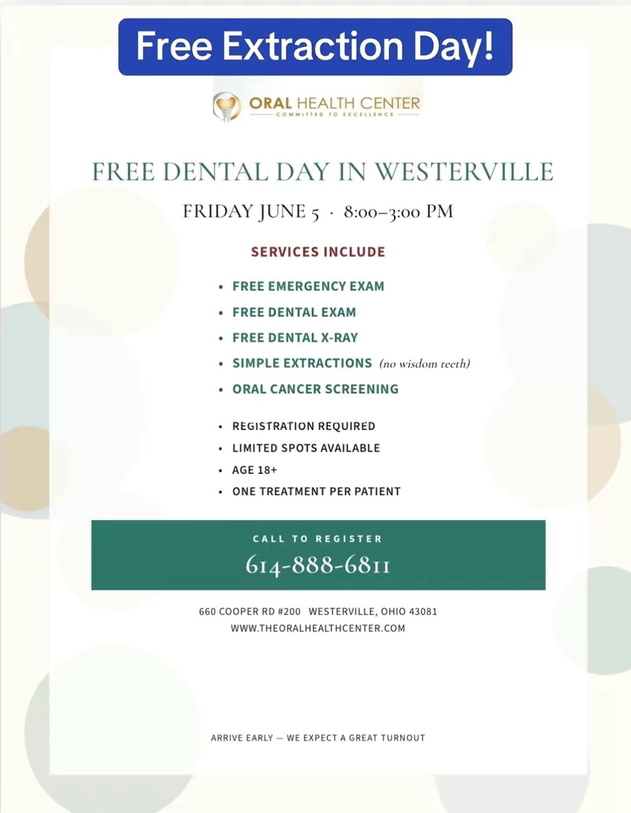 June 5th, 2026: Free Dental Day in Westerville