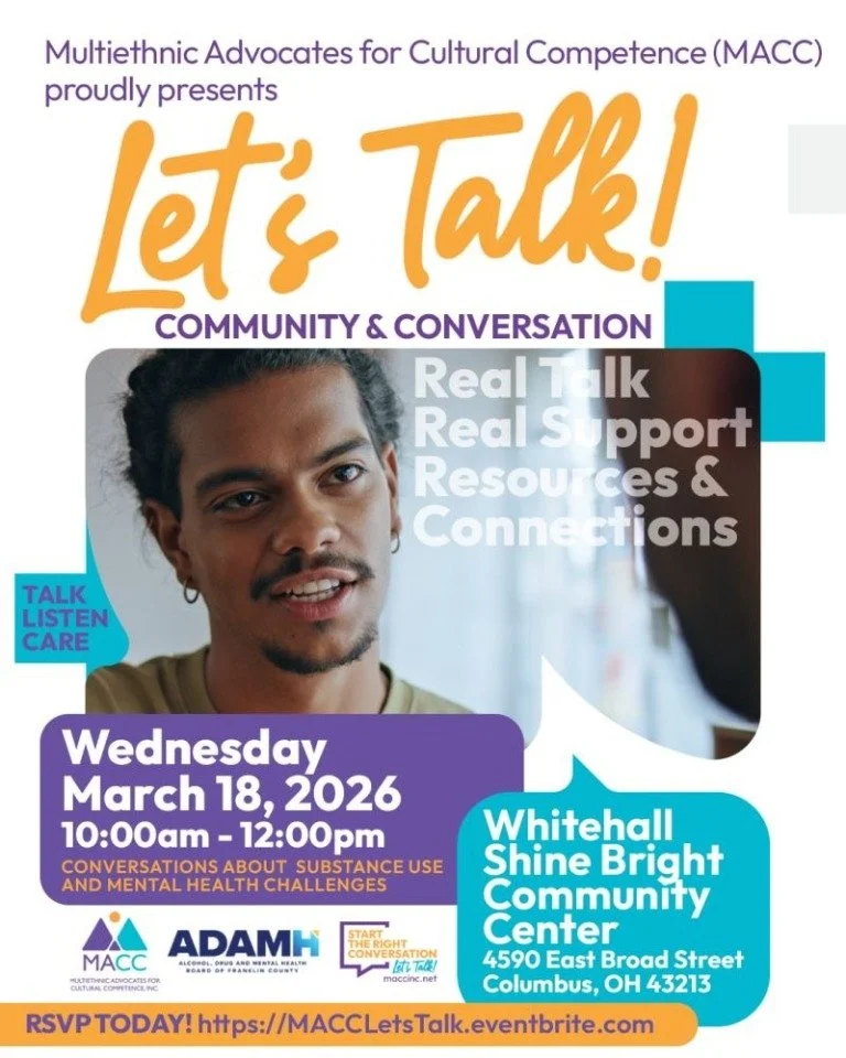 March 18th, 2026: Let’s Talk! Conversations About Substance Use and Mental Health Challenges