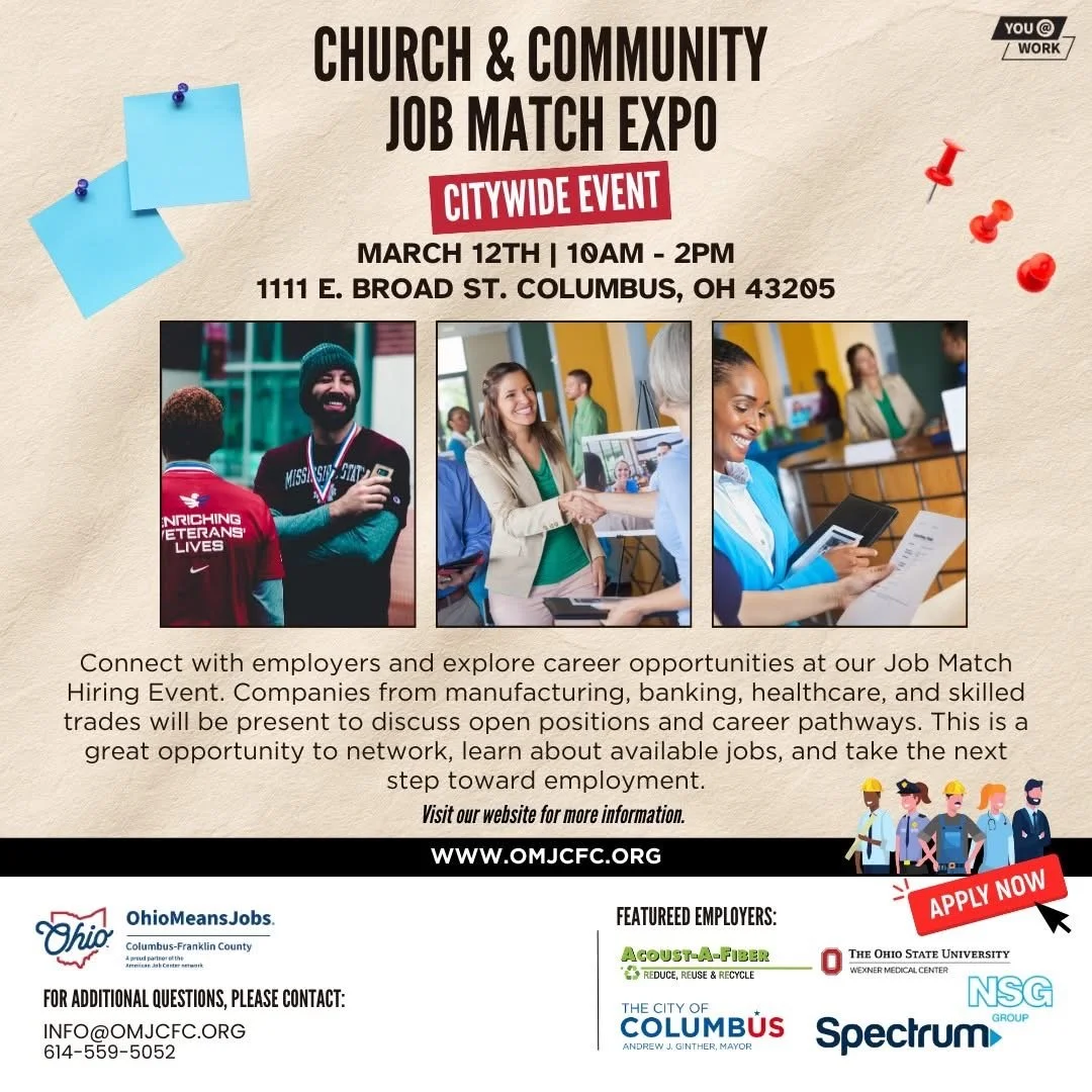 March 12th, 2026: Church &amp; Community Job Match Expo