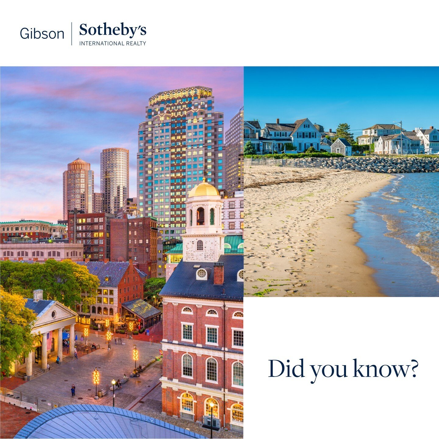 Gibson Sotheby's International Realty offers complete Relocation &amp; Referral services, designed to make a transition to life in Massachusetts smooth and seamless. If you're considering making Massachusetts your home, I would be honored to assist y
