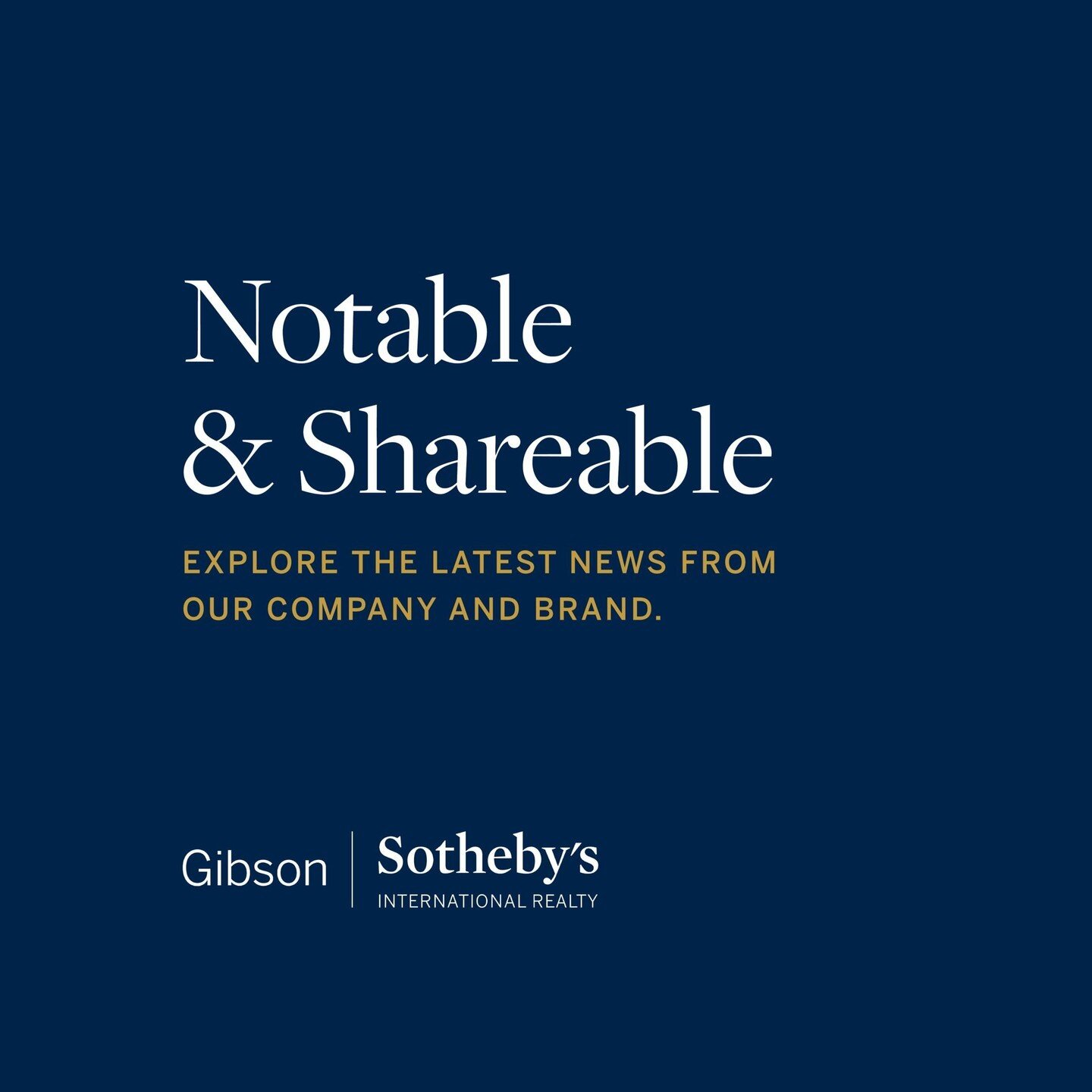 Working with a Gibson Sotheby's International Realty agent gives you access to the finest marketing and press. Swipe to see how we've made headlines this month, and connect with me to discover how we can get your property the attention it deserves.