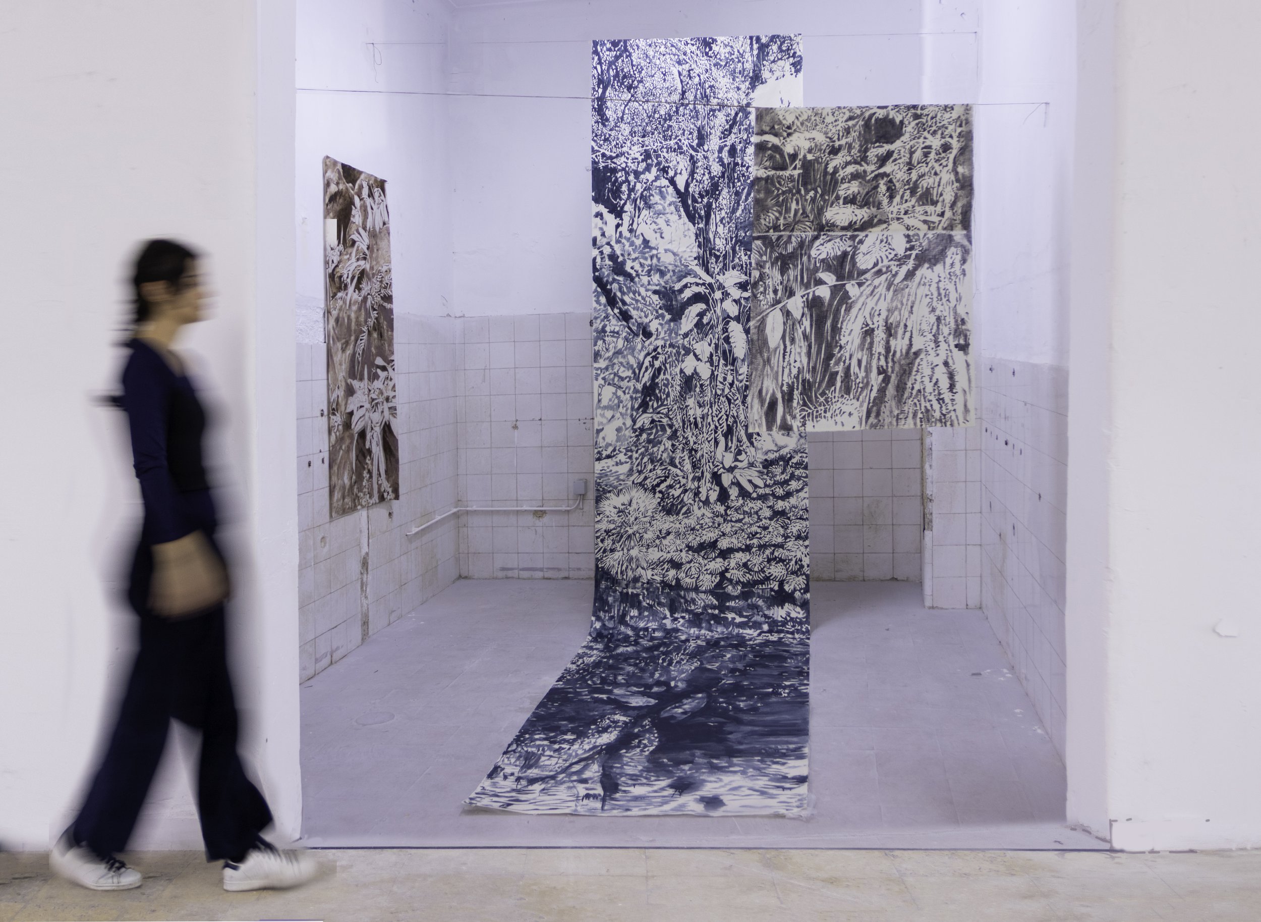 A dark dream of an underwater tree (Um sonho escuro sobre uma árvore submersa) 2026, Sala de Projetos, Residência artística DUPLEX, Lisboa, Portugal