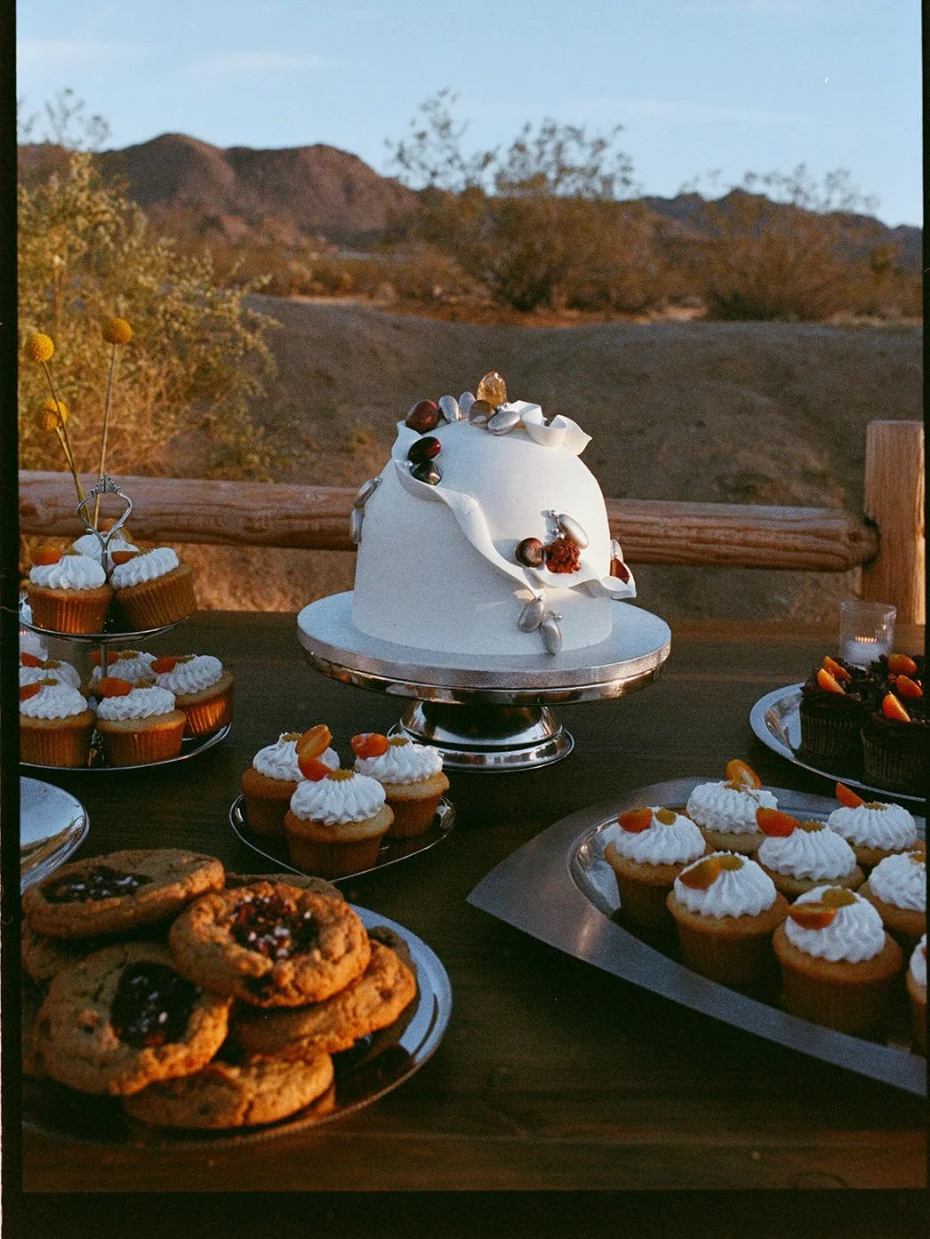 tysm @megankingphoto for this delightful little array of memories from a delightful lil spread of desserts from Sarah &amp; Tyler&rsquo;s wedding🛕long live the gemstone💎🧁🧁🧁🍪🍪🍪🍰🍰🍰

#earlgreyteacake #domecake #gemstones #PICNICbakedgoods #co