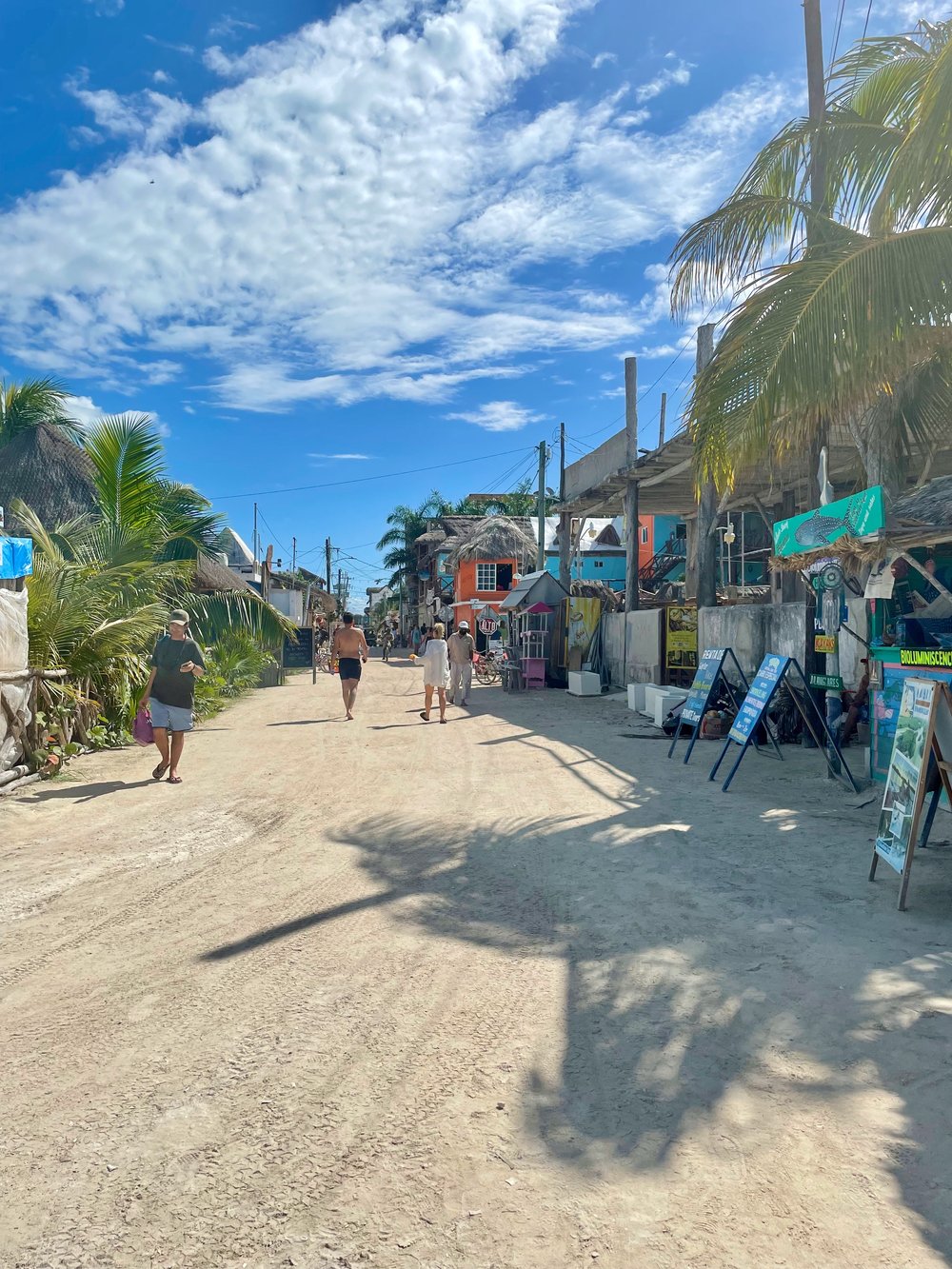 The streets of Isla Holbox