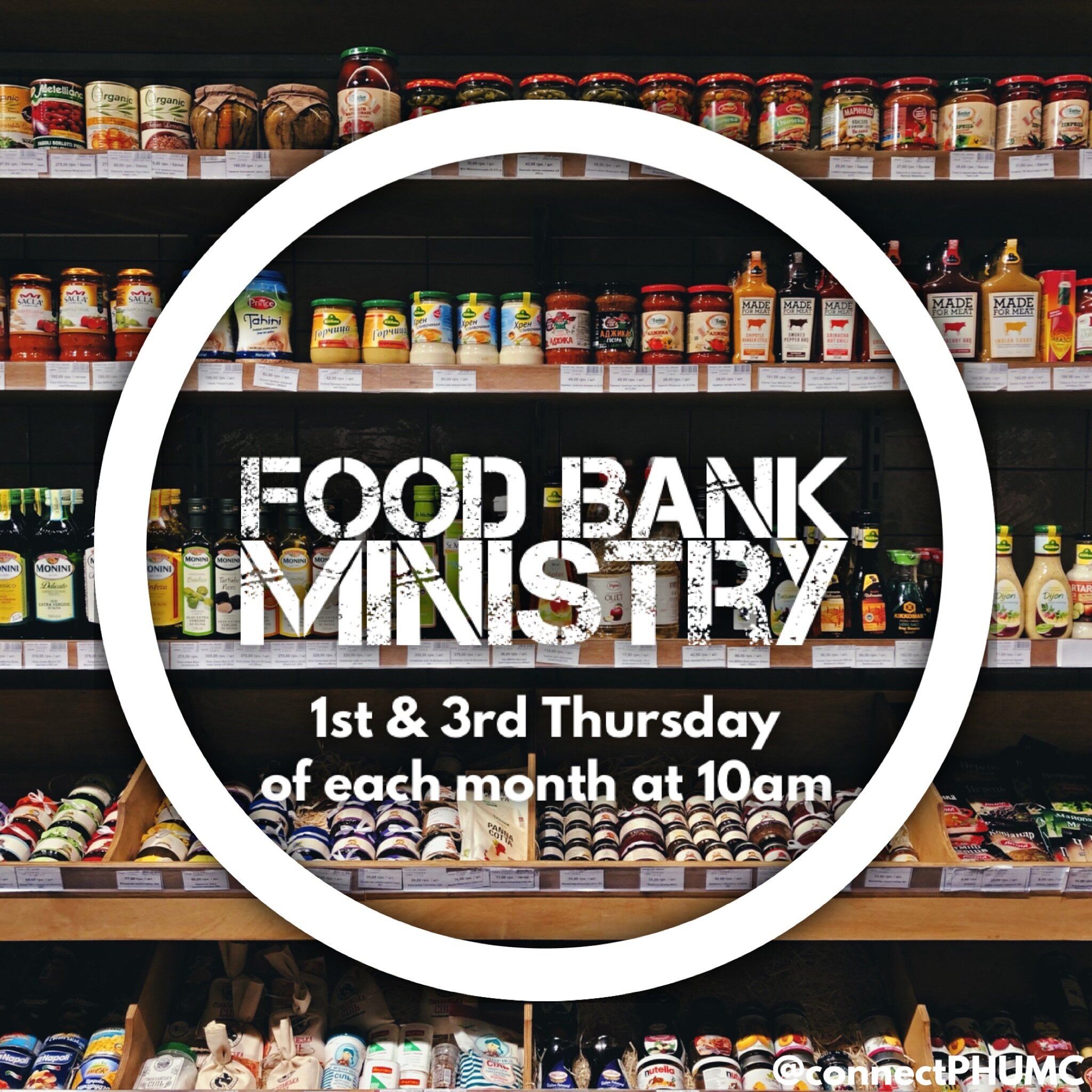 We have a food bank ministry to serve and assist those struggling financially to support themselves or their family. Our vision is for this to serve the individual as a whole with our intention being relationship. Through this ministry, we hope to ge