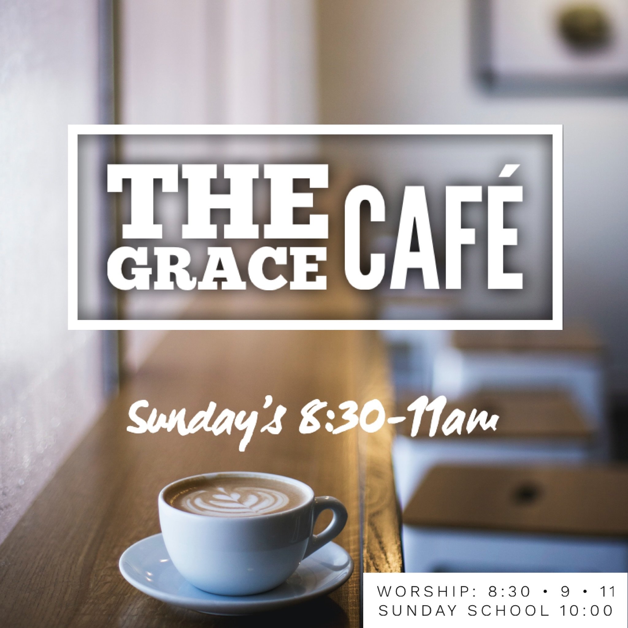 Hot breakfast! 🥞🍳☕️The first Sunday of each month the Grace Cafe provides a hot breakfast for you and your family to enjoy. 🥞 No charge for items. -Donations appreciated- 

ℹ️Join us for worship at 8:30, 9 or 11am this Sunday!! 8:30-11am 🍳 🥞 bre