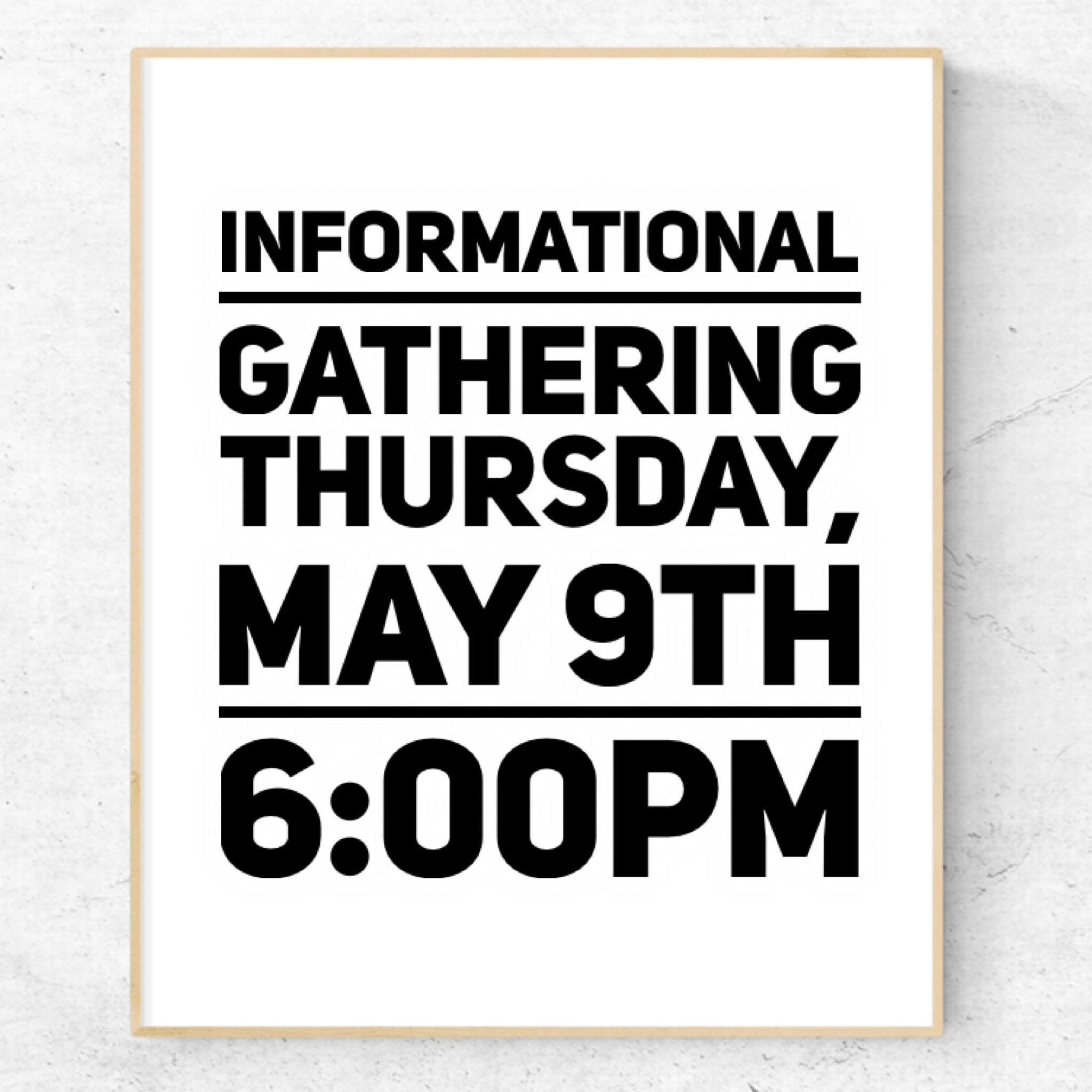 Informational Gathering &bull; Thursday, May 9th at 6pm in the sanctuary. 
Our District Superintendent, Rev. Dr. Rick Owen, will join us to share and answer questions you might have about General Conference. Hope to see you there.