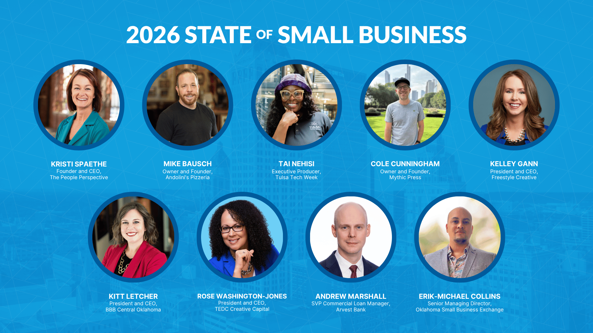 2026 Oklahoma State of Small Business Speakers OKSBE