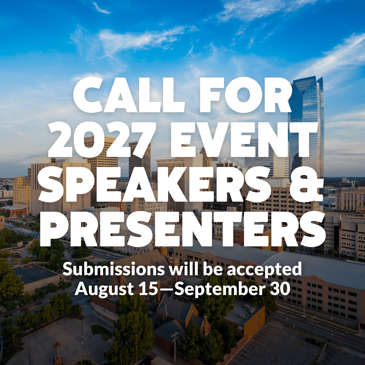 Call for 2027 OKSBE Event Speakers and Presenters