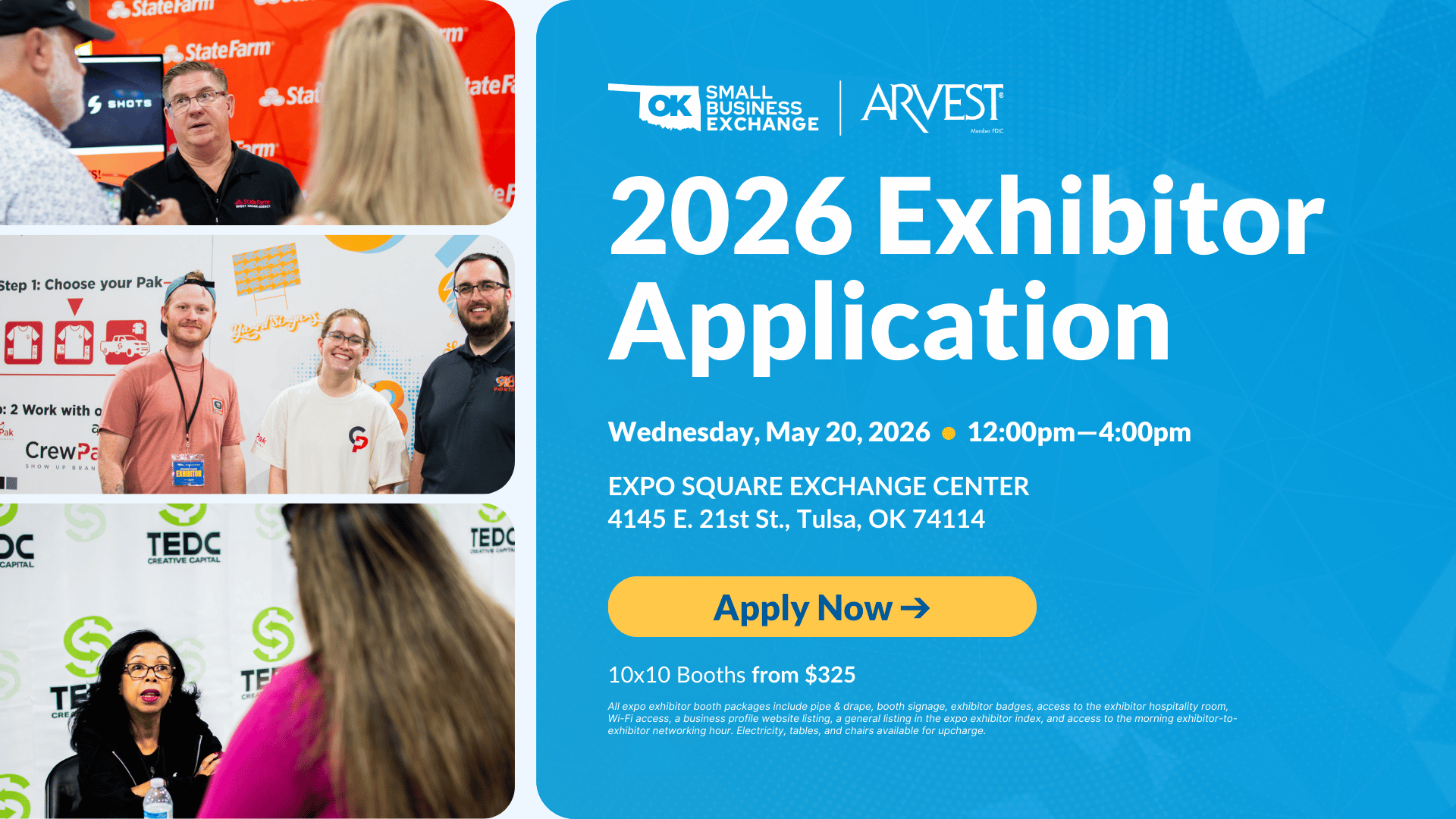 Oklahoma Business Expo OKSBE Exhibitor Application