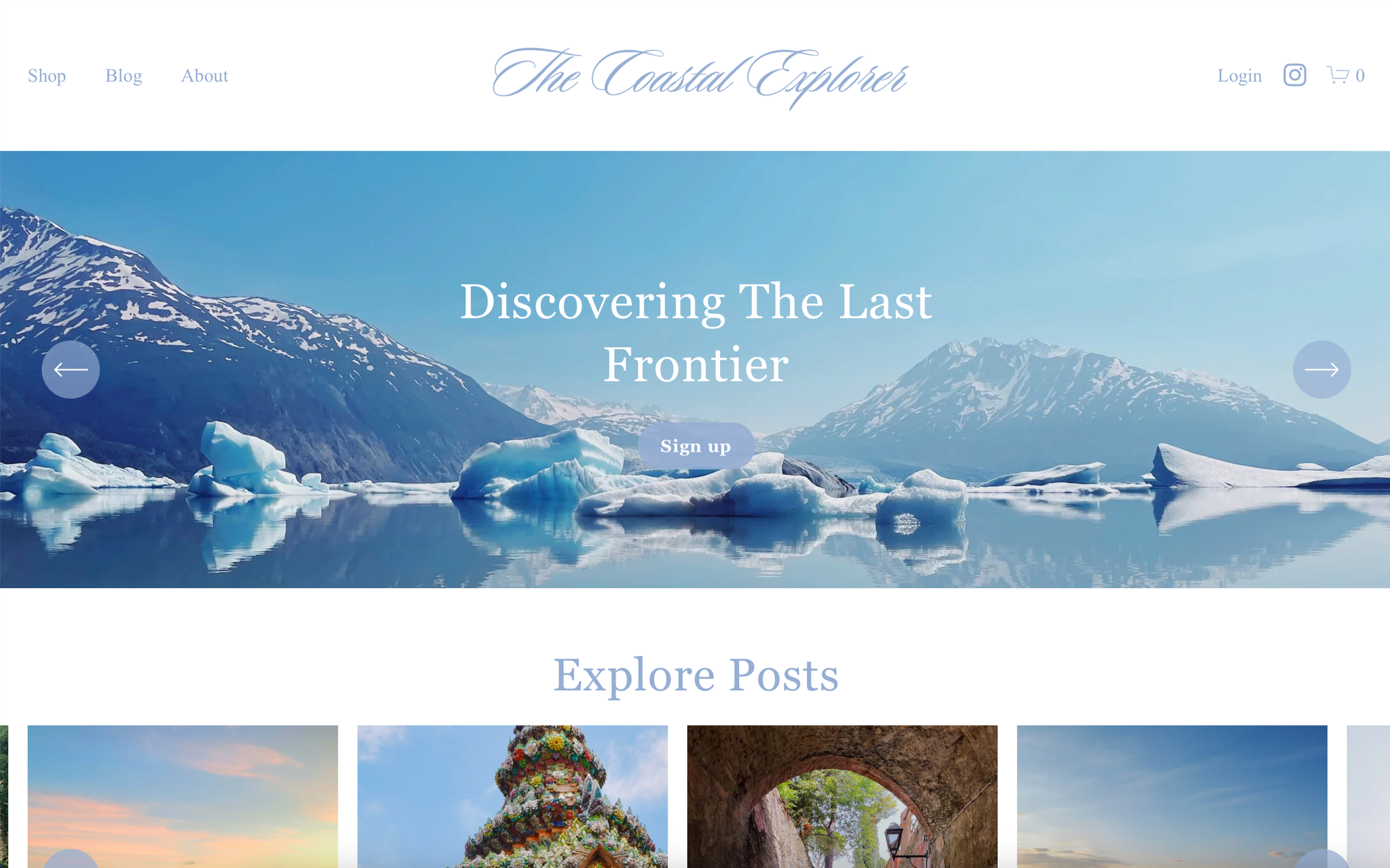 Website Design & Build for The Coastal Explorer