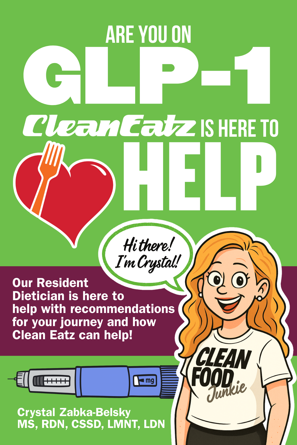 Front of Flyer to Inform Customers about GLP-!