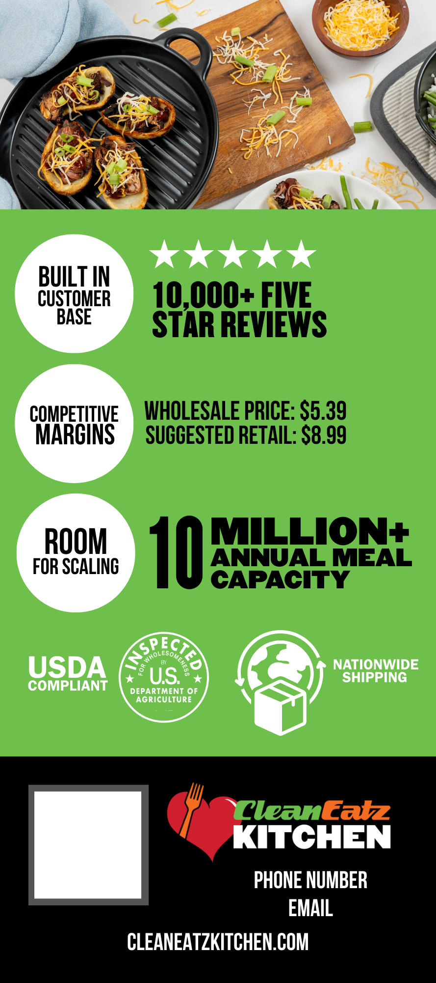 Back of Rack Card for Retail Development Program