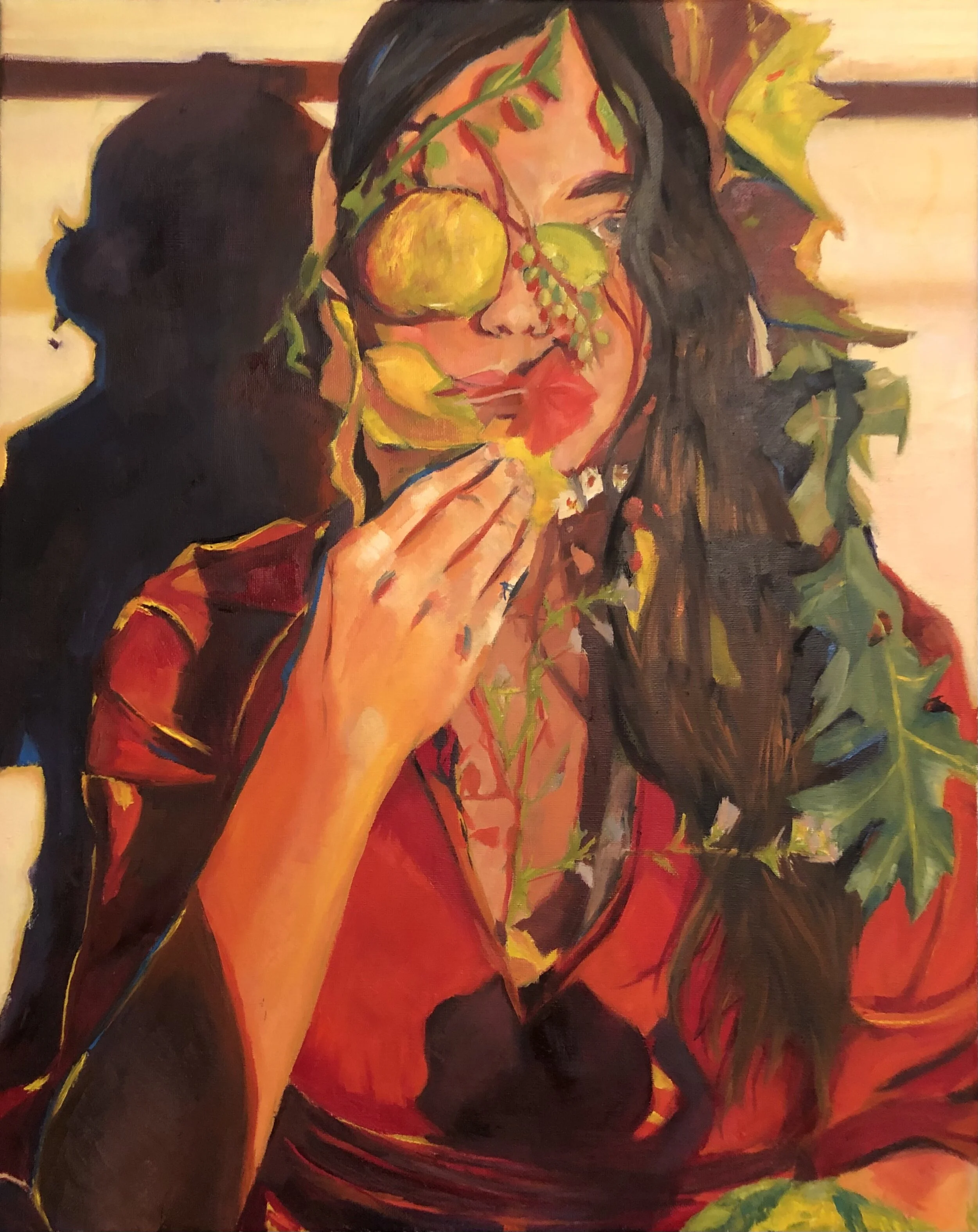 "An All Natural Look" - Oil on canvas. Published in Collage 2022