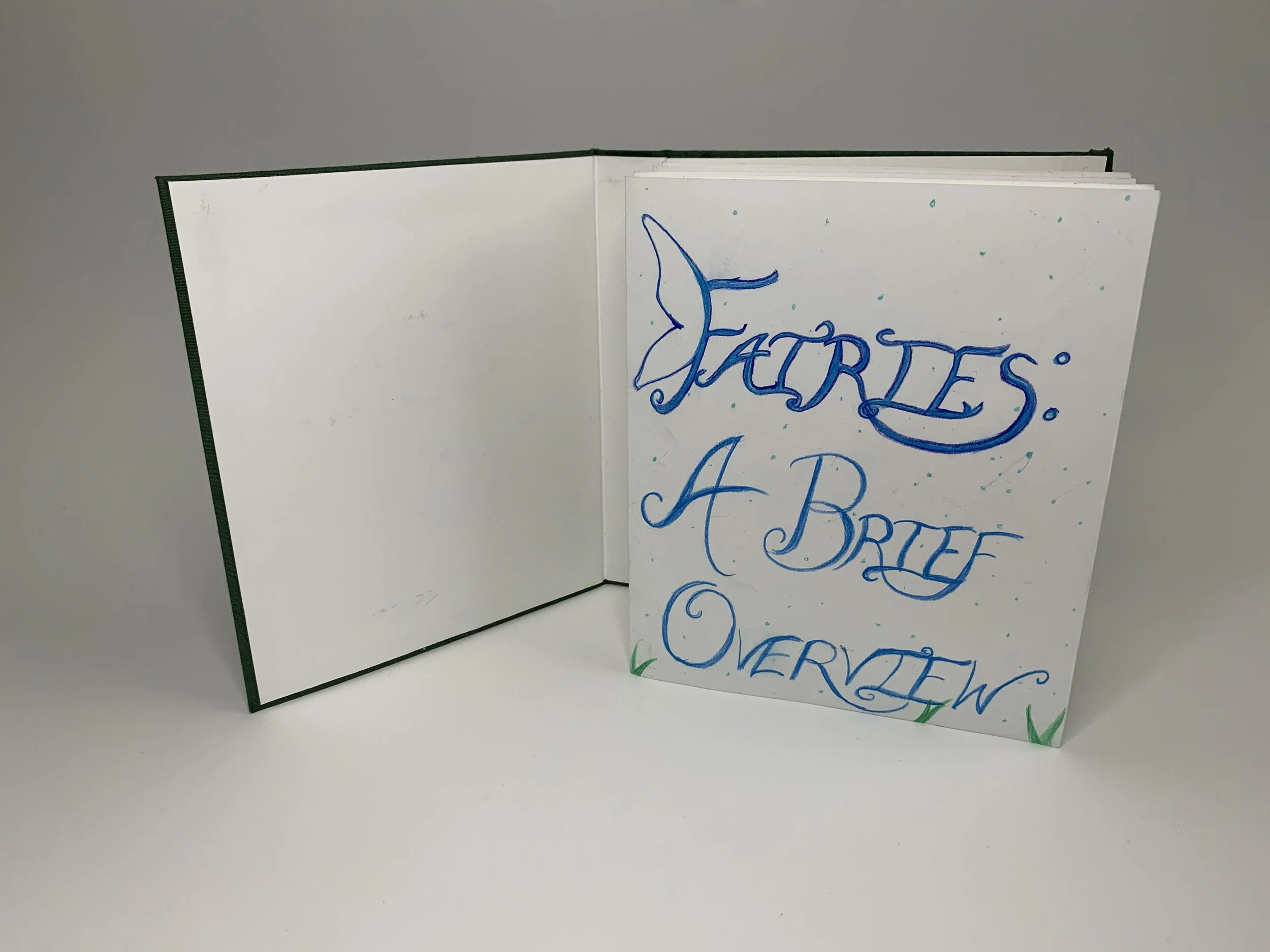 This piece is an entirely hand made pop-up book.
