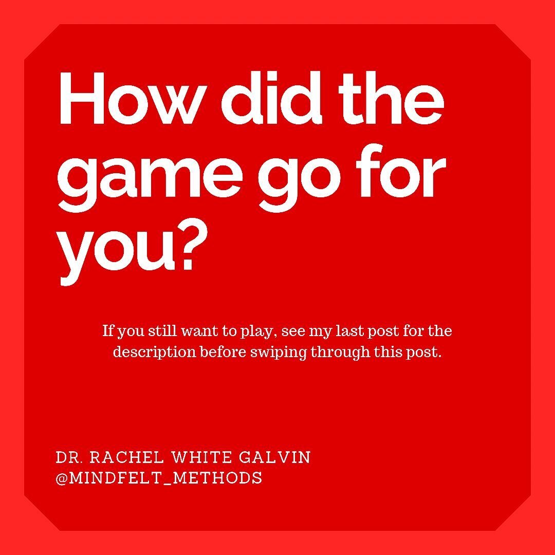 [Image Description]
How did the game go for you?

(If you still want to play, see my last post for the description before swiping through this post.)

What did you find?
- What did you notice about your contact with the ground?
- Could you find more 