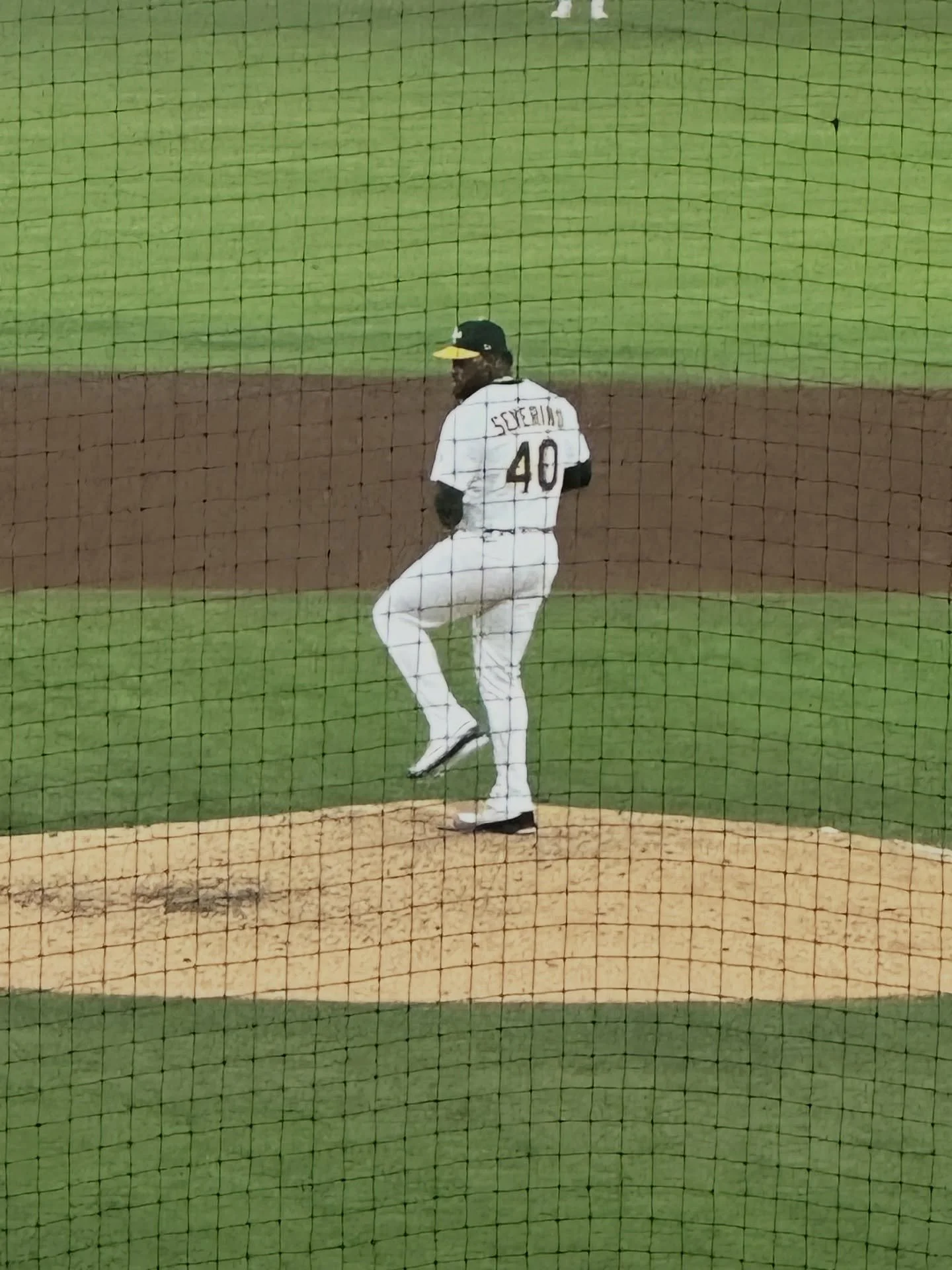 Good friends A&rsquo;s winning,a little weather . Great summer night. #baseball #hotdogs🌭 #friendship