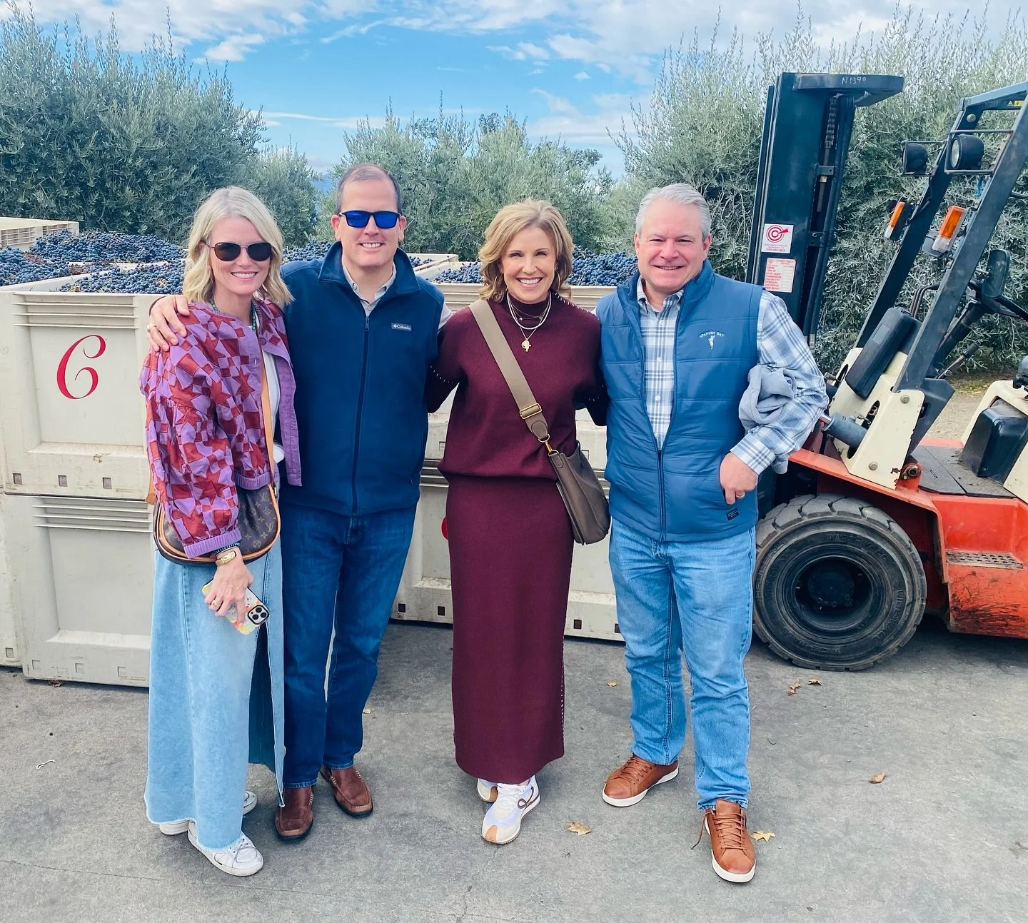 Harvest season is in full swing here in Napa Valley's Wine Country! We're soaking up the crisp fall vibes and Texas charm. As repeat guests, we're loving the mild rain and perfect weather for wine tasting and savoring delicious food. Fall is definite