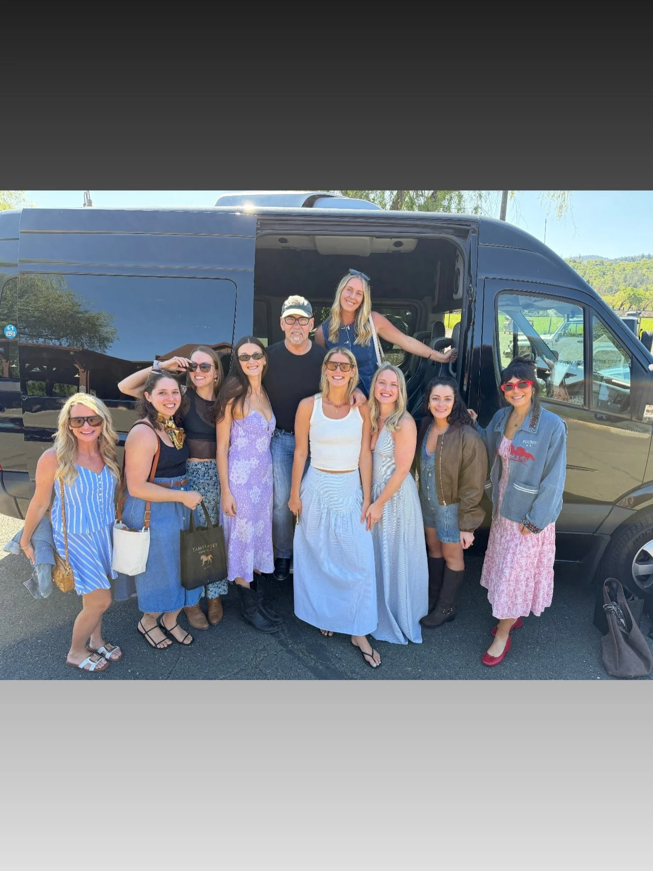 Ladies are having an amazing time today. Lots of laughter, wine &amp; delicious food. The weather is perfect. Now it&rsquo;s time to plan your summer getaway to NAPA or SONOMA Valley. Please visit us at perrystours.com. We&rsquo;ll take great care of