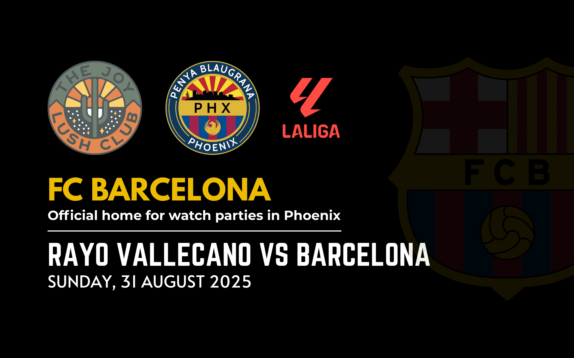 Rayo Vallecano vs Barcelona watch party
