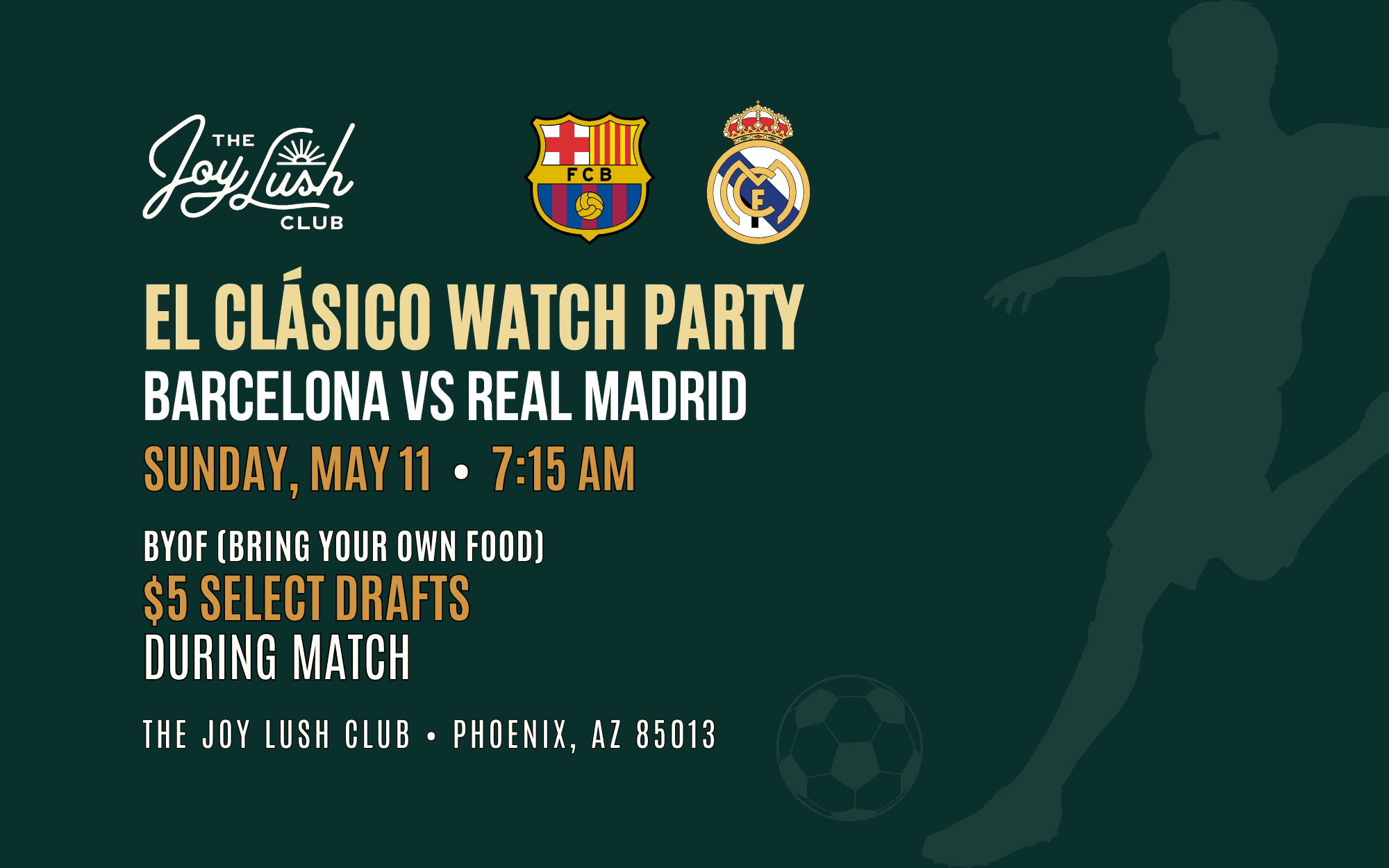 El Clásico: Barcelona vs Real Madrid Watch Party