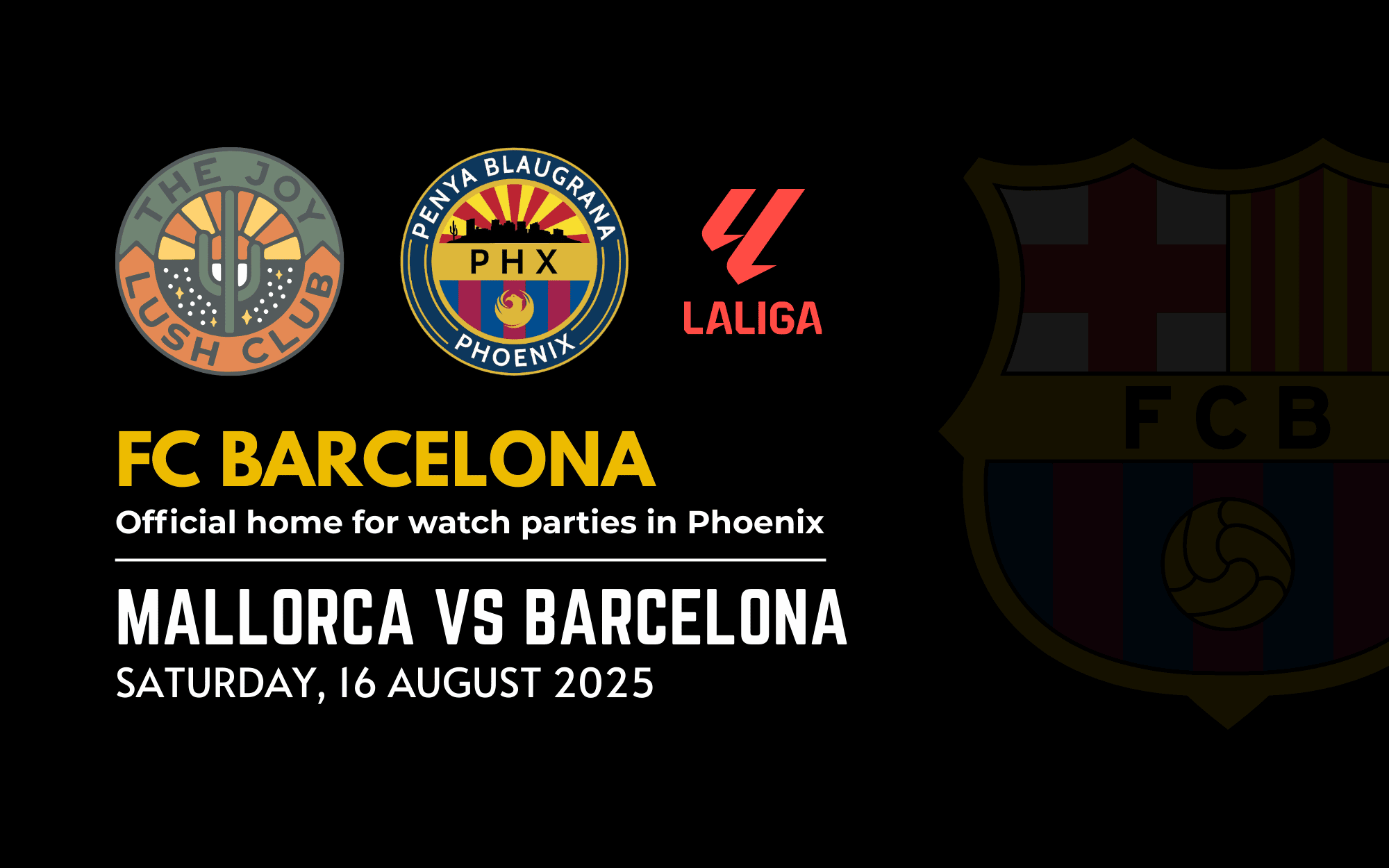 Mallorca vs Barcelona match watch party