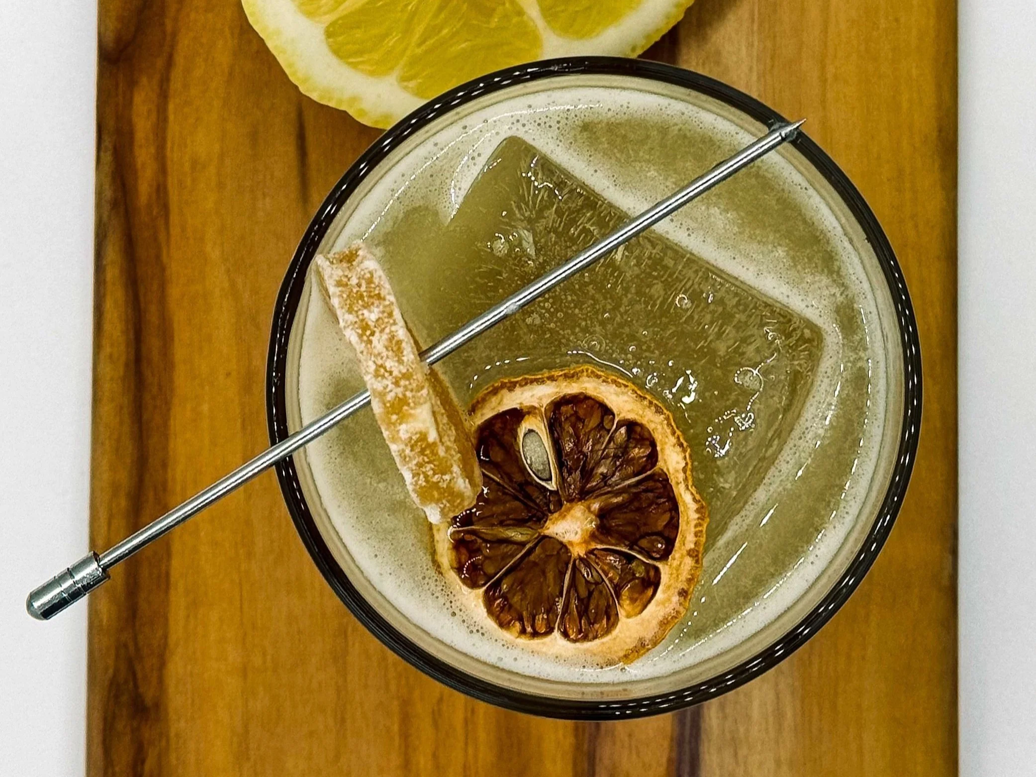 Penicillin: Scotch, honey, lemon, ginger