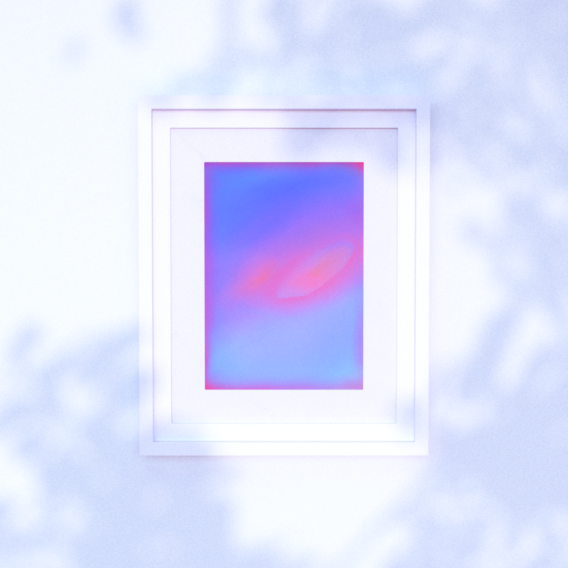 simple abstract art print that represents time and space