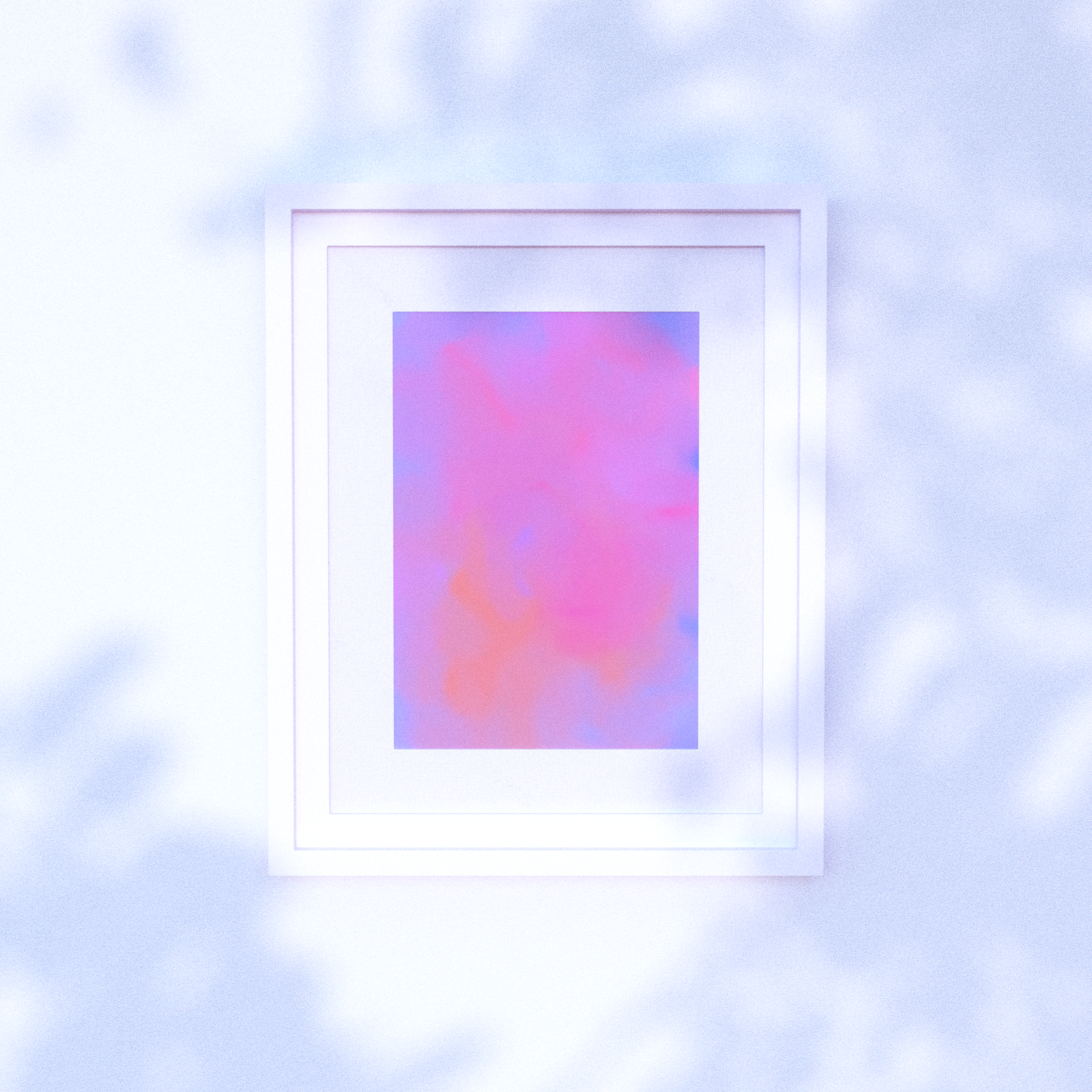 vibrant pink expressive abstract print respresenting flowers