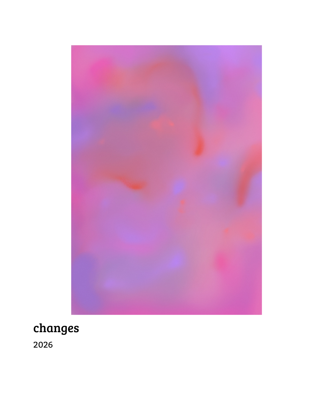 Abstract blurred pink, purple, and orange colors with soft gradient blending.