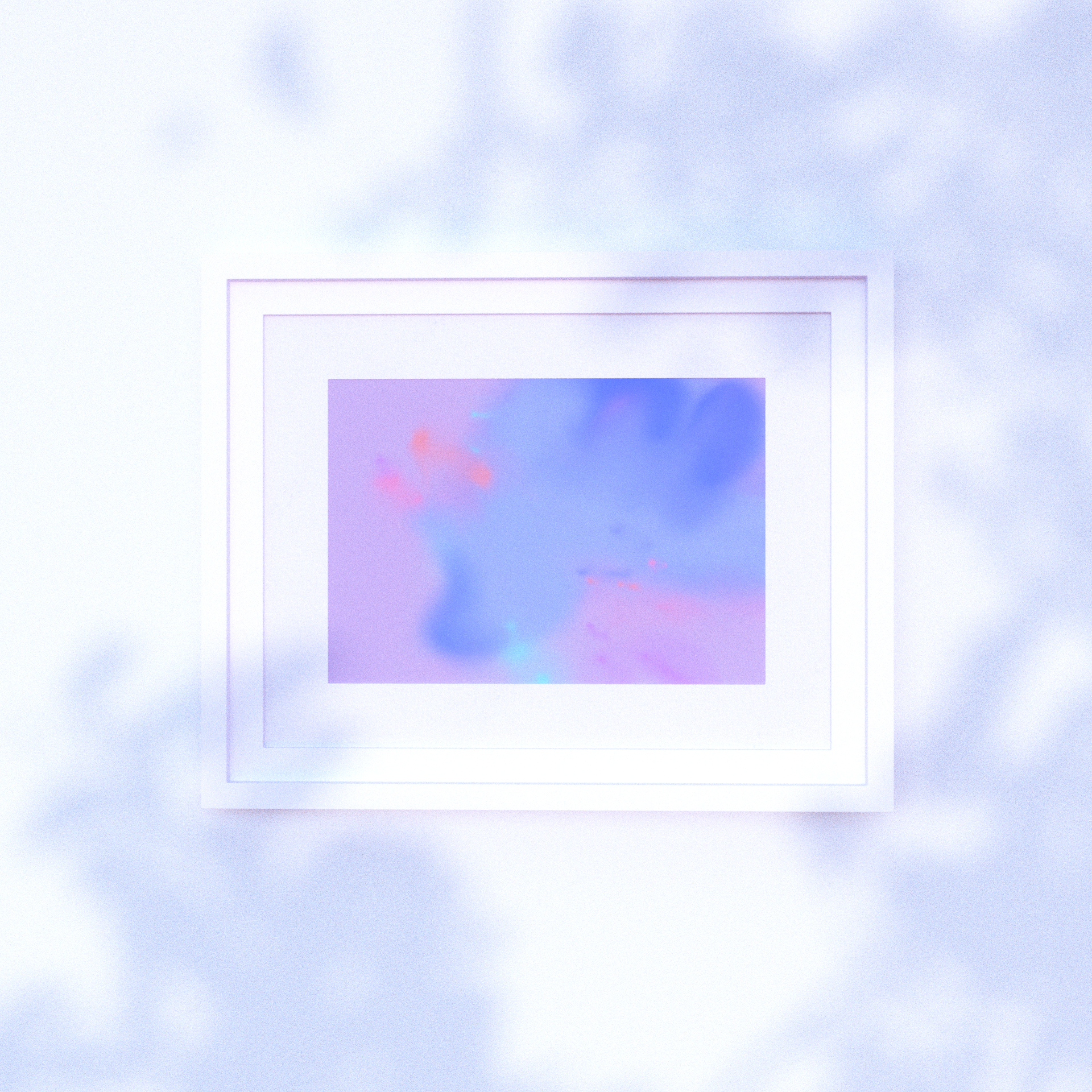 gentle abstract art painting with pinks and purples